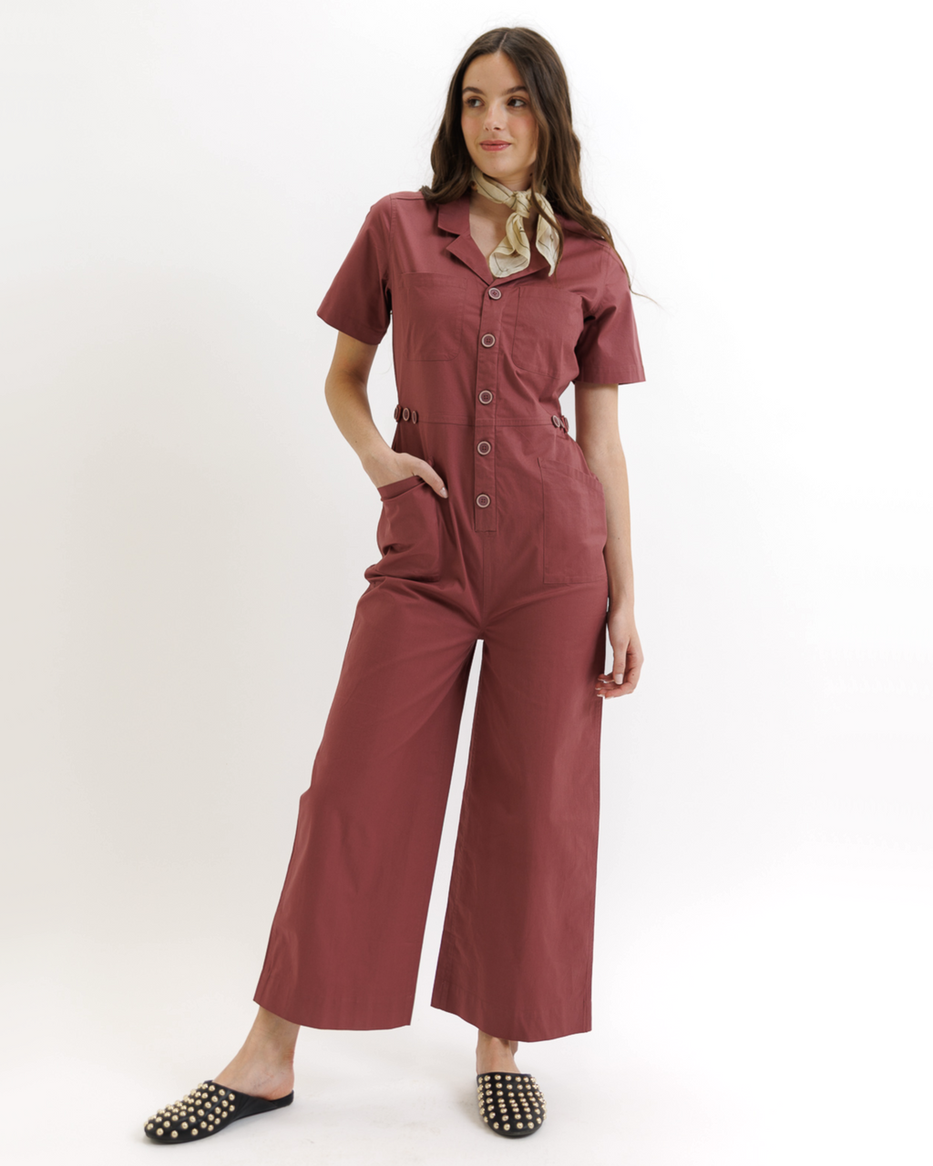DOWNEAST | Women's Cotton Utility Jumpsuit
