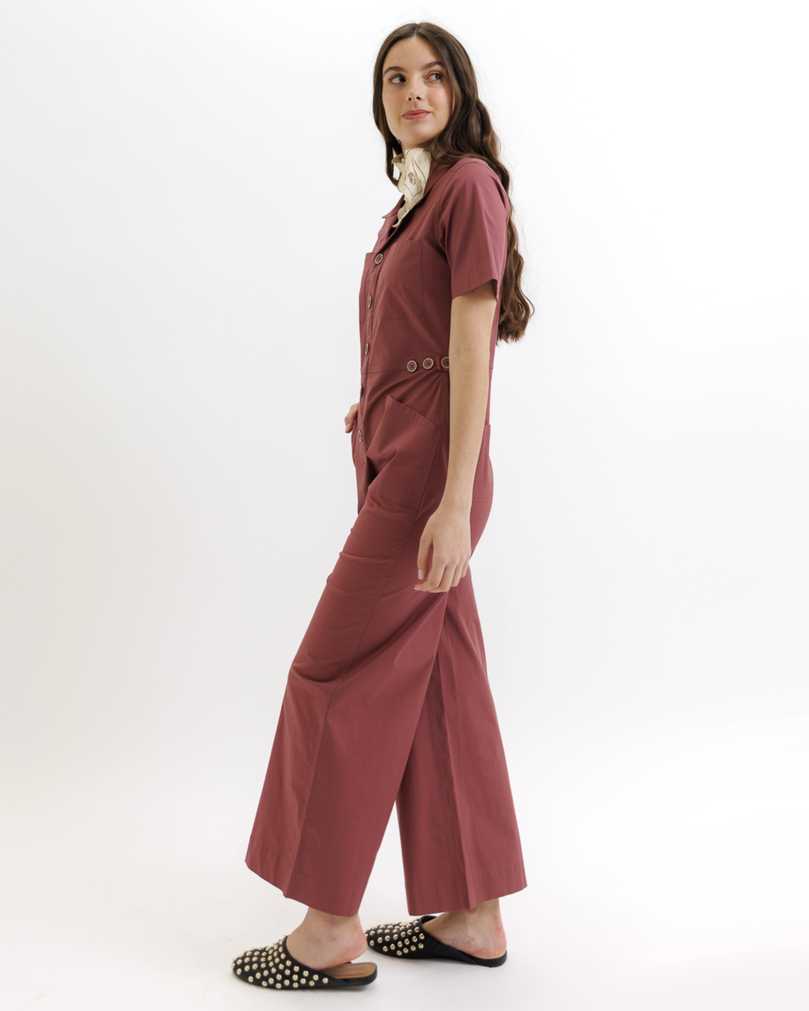 DOWNEAST | Women's Cotton Utility Jumpsuit