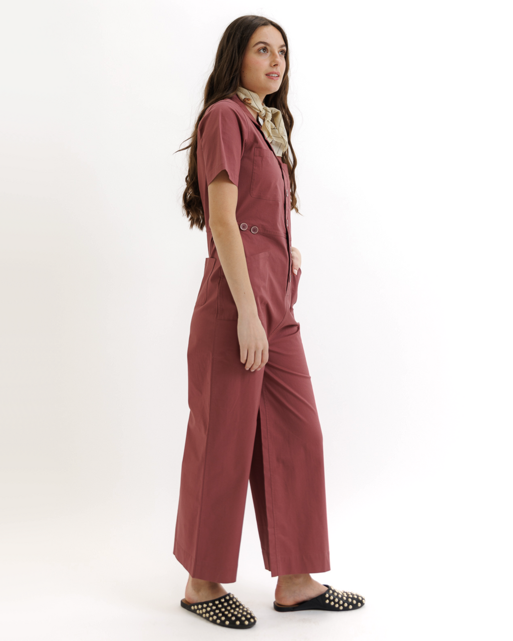 DOWNEAST | Women's Cotton Utility Jumpsuit