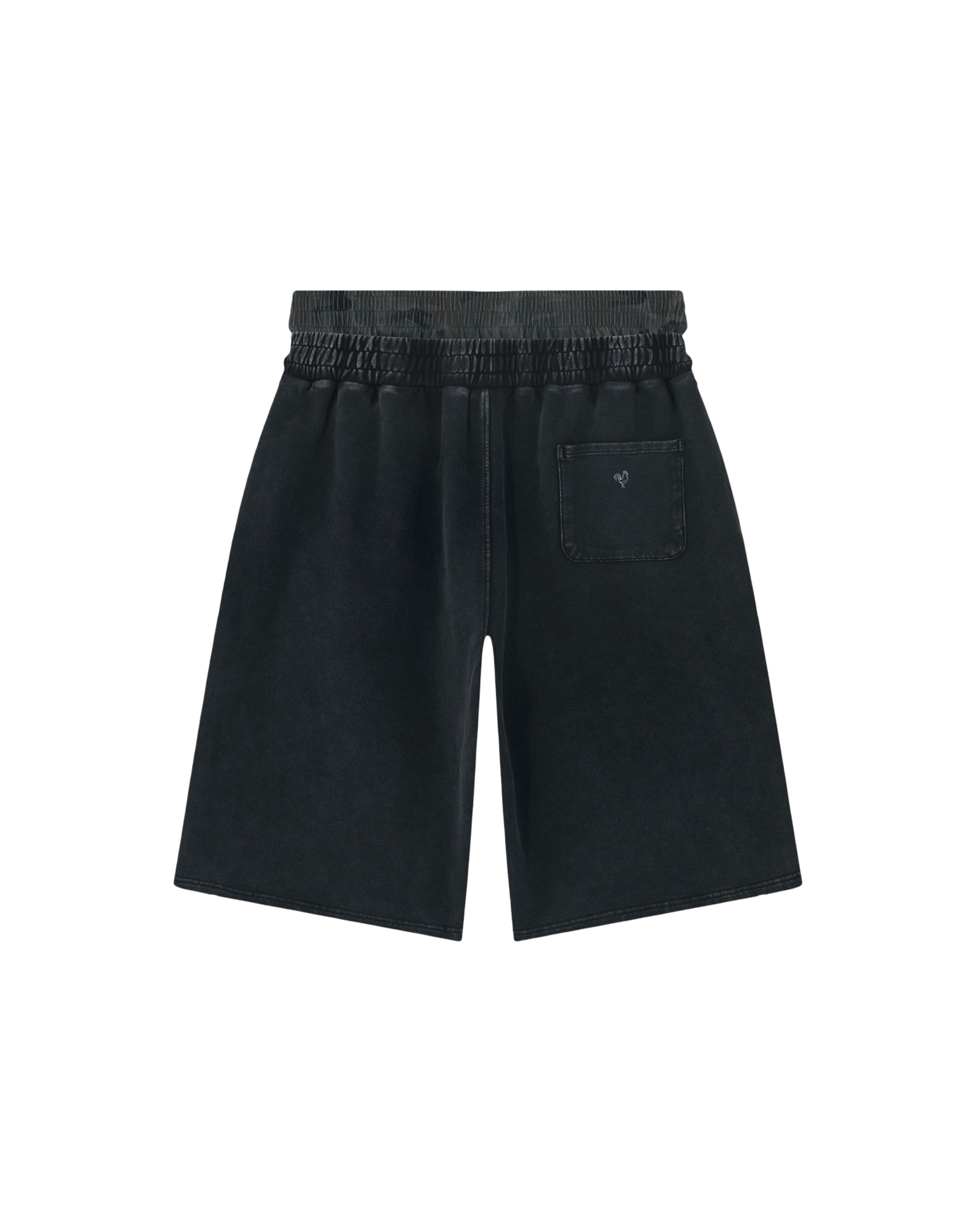 Gallo Jean | Vintage Wash Distressed Wide Leg Shorts