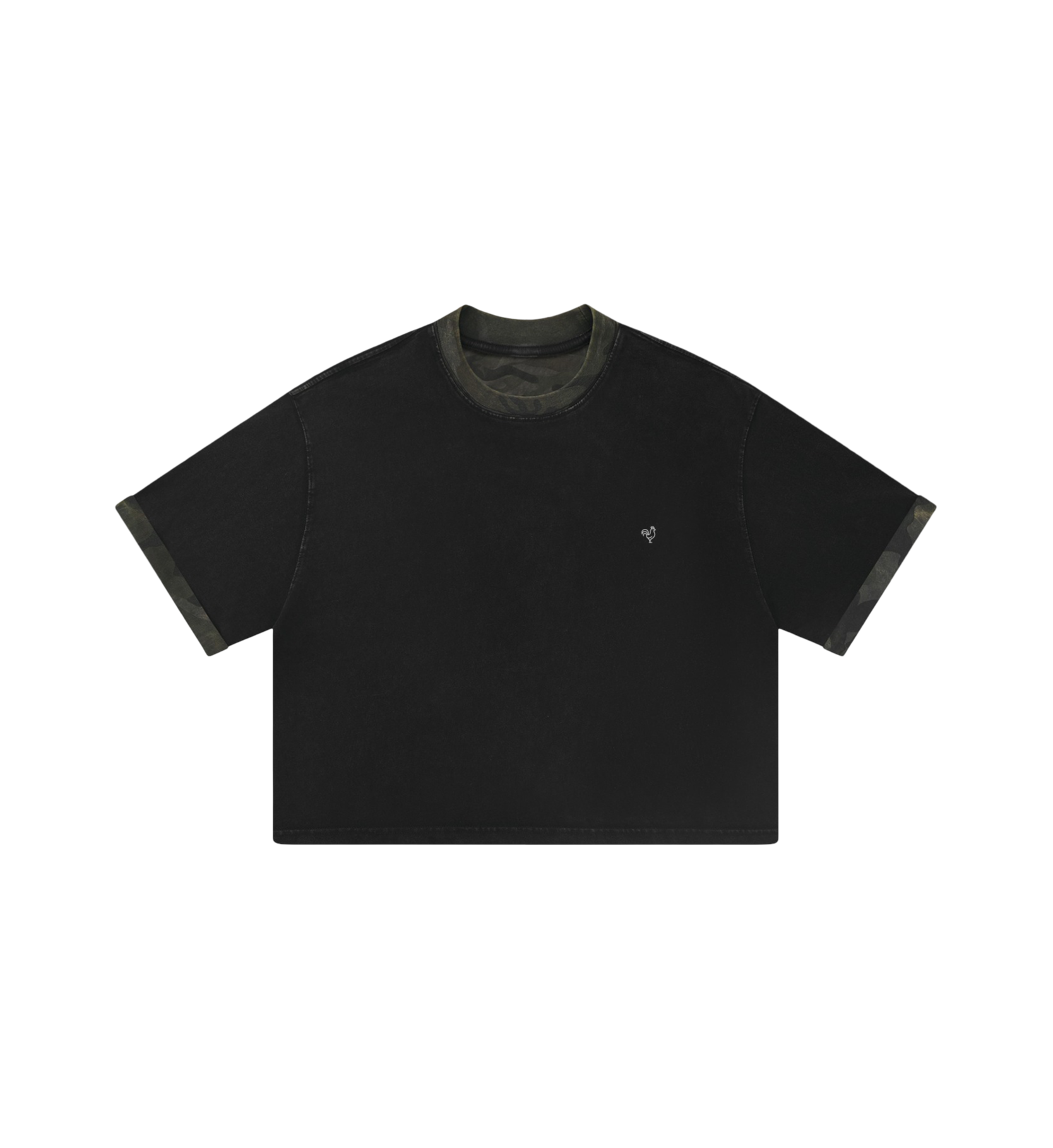 Gallo Jean | Mineral Washed Boxy Panel T-Shirt