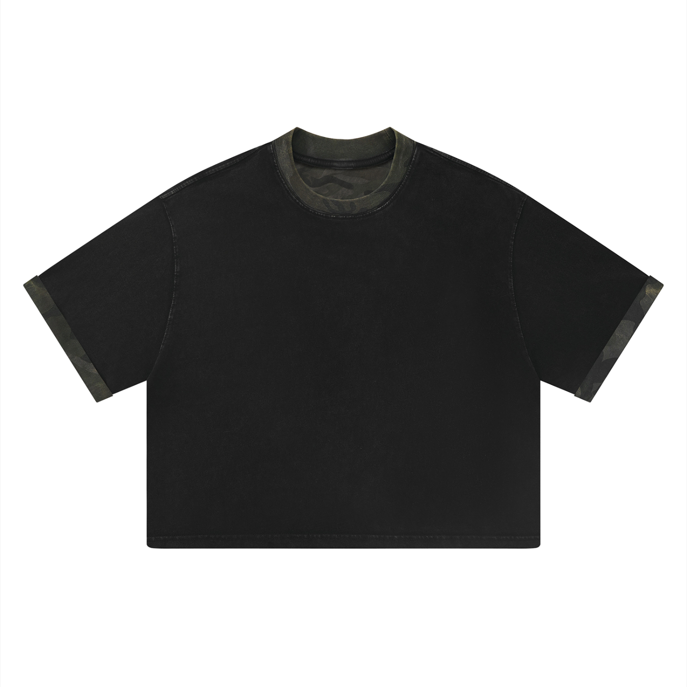 Gallo Jean | Mineral Washed Boxy Panel T-Shirt