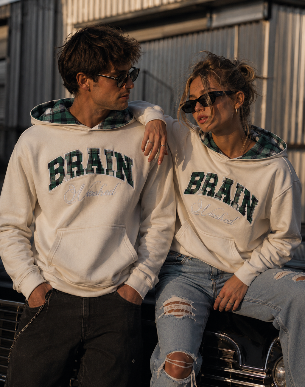 BRAINWASHED | Flannel Hoodie
