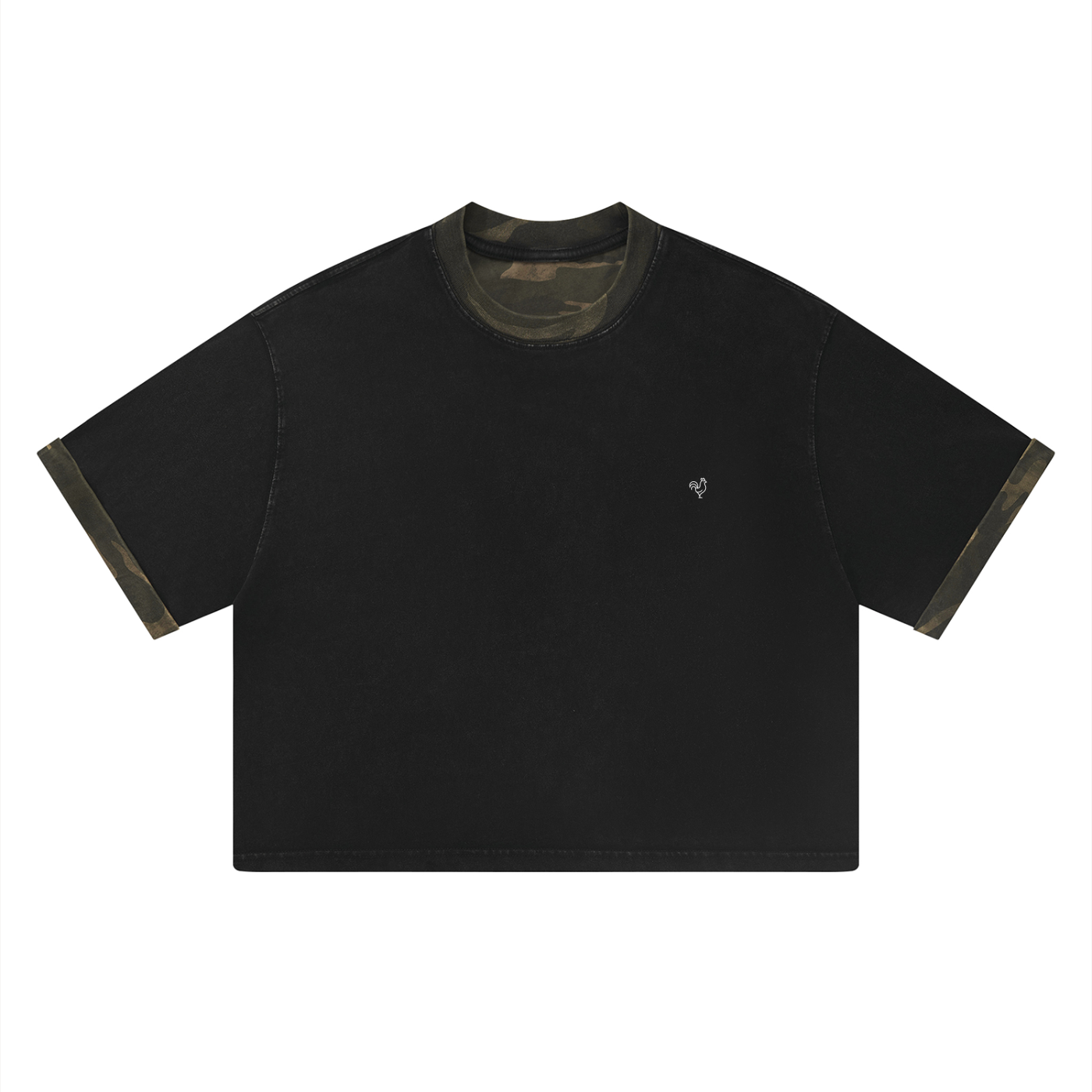 Gallo Jean | Mineral Washed Boxy Panel T-Shirt