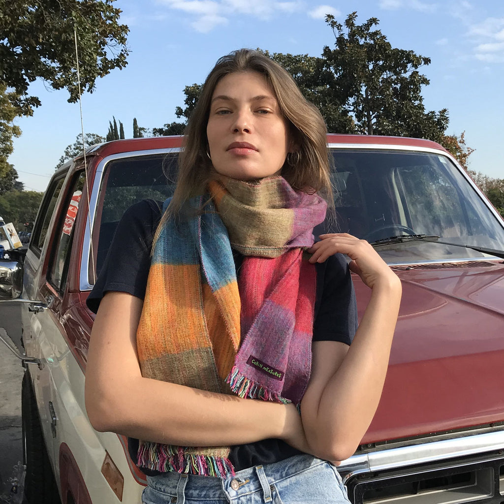 Cabin Measures | Colorblock Alpaca Scarf