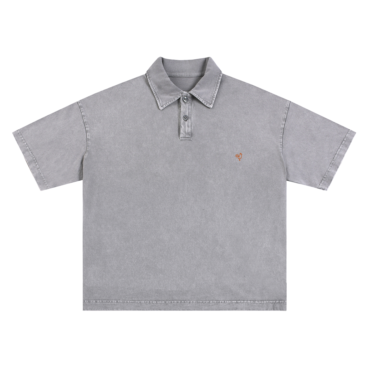 Cotton Polo T-shirt | Snow Washed