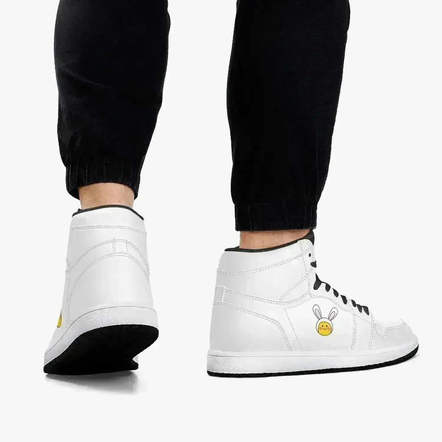 Jacki Easlick | Lux Bunny High-Top Leather Sneakers