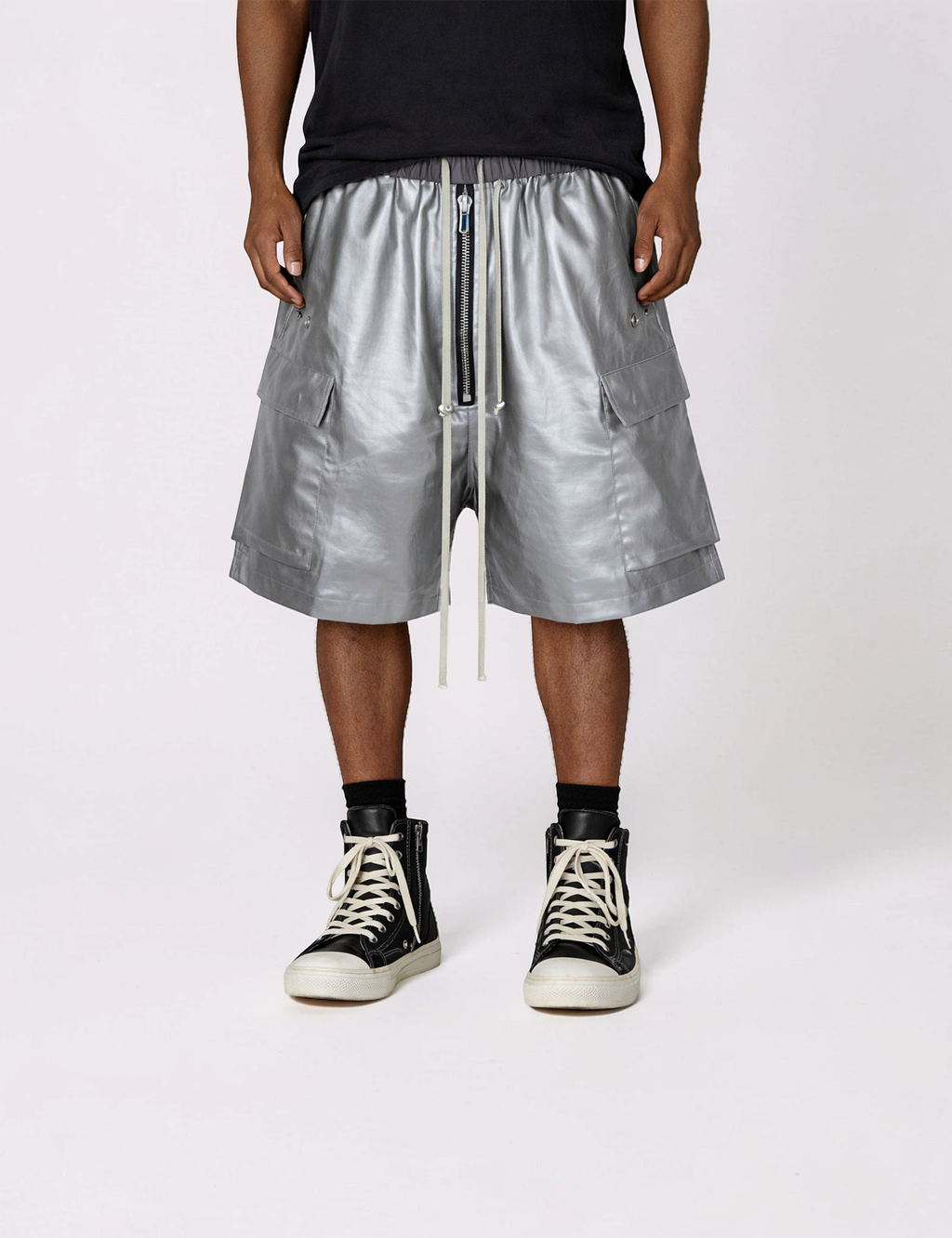 UNDEVELOPED | Metallic Cotton Cargo Shorts
