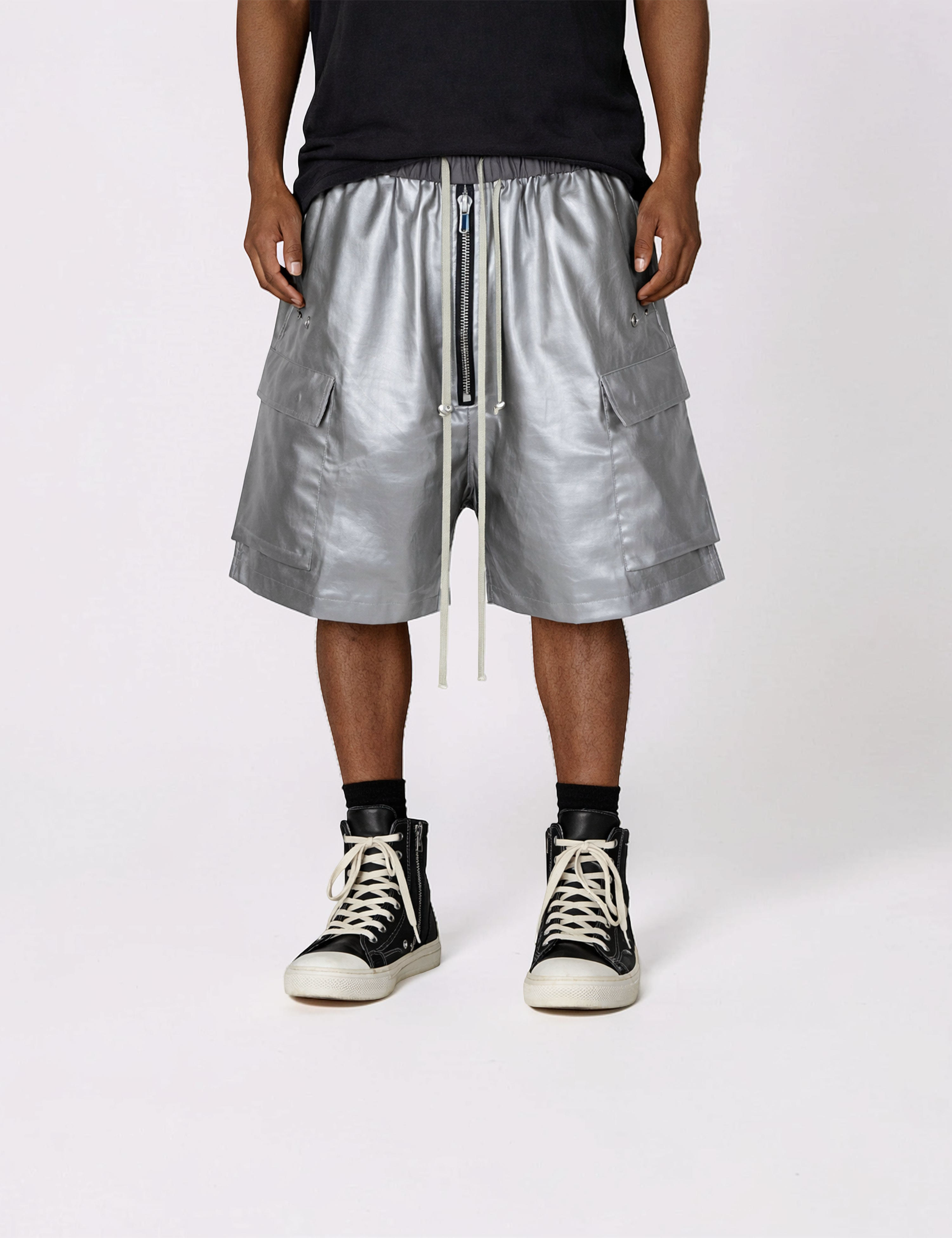UNDEVELOPED | Metallic Cotton Cargo Shorts