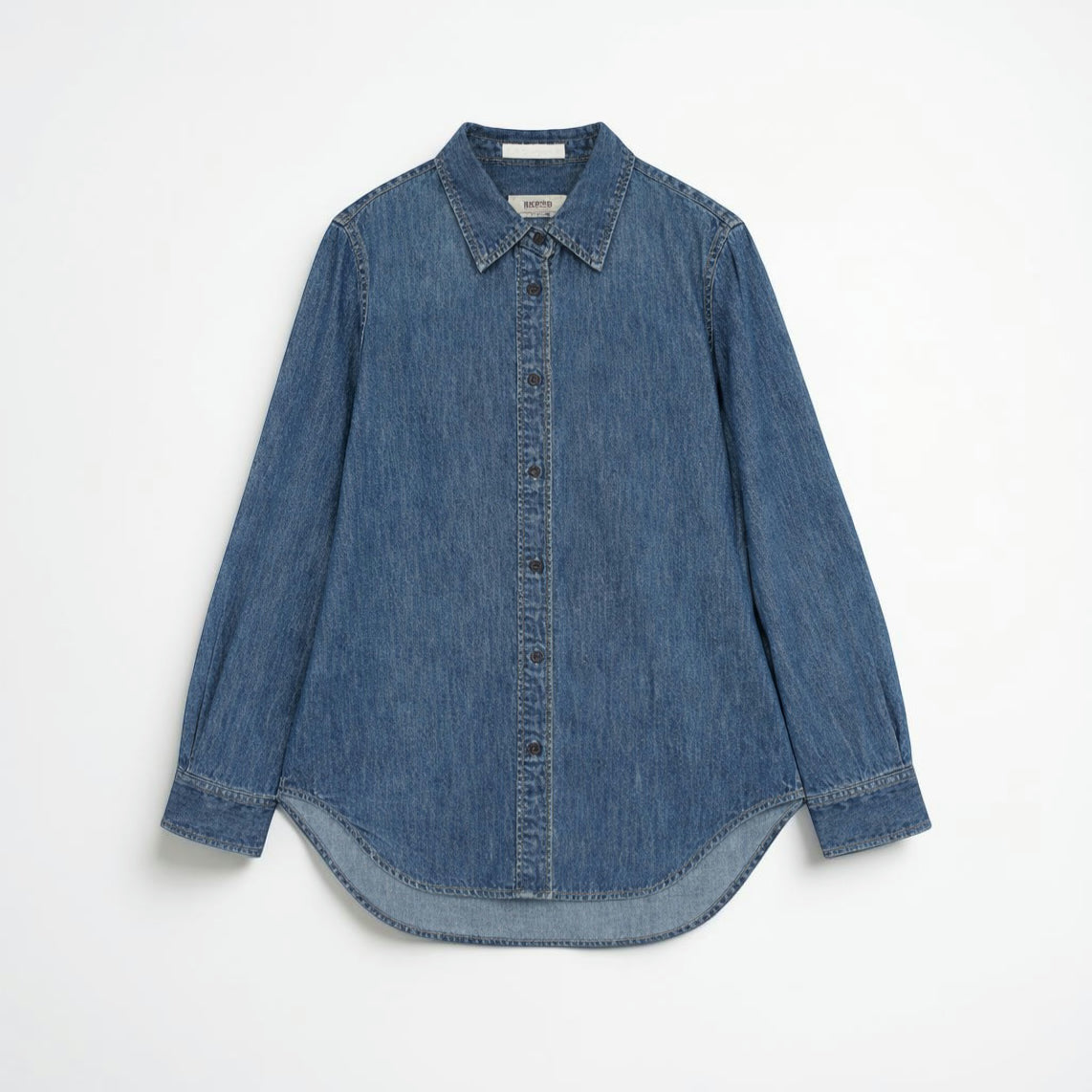 PREMIUM STYLE CO. LTD. | Women's Classic Denim Lapel Shirt