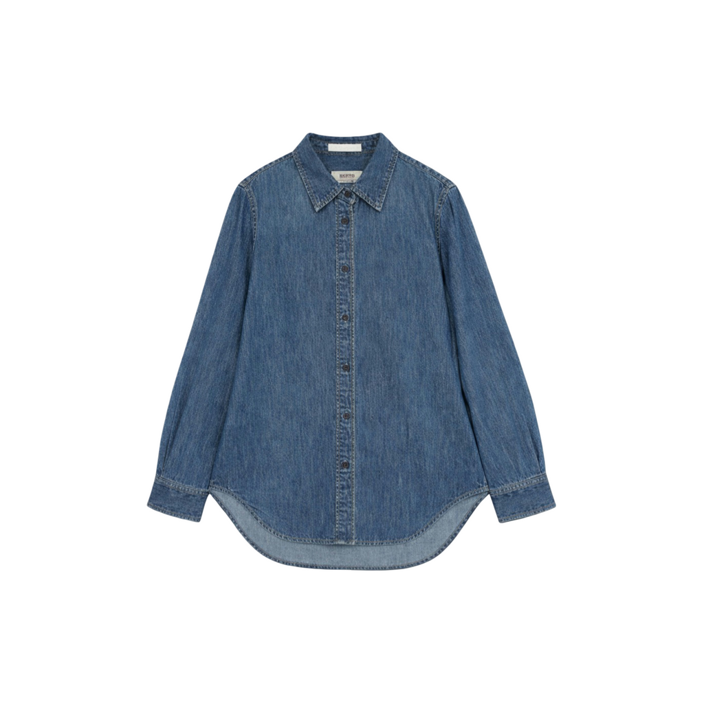 PREMIUM STYLE CO. LTD. | Women's Classic Denim Lapel Shirt