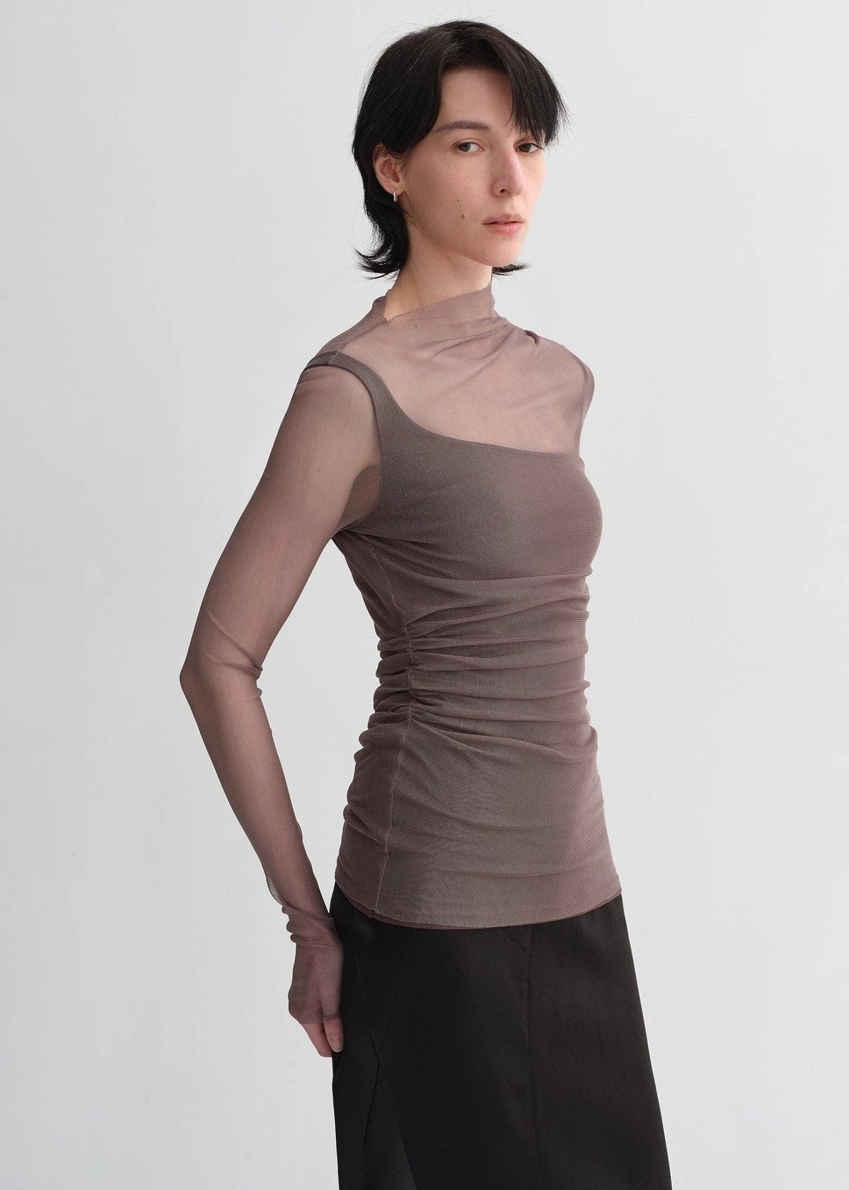 FIRELADY FUR | Double-Layer Fake Two-Piece Top