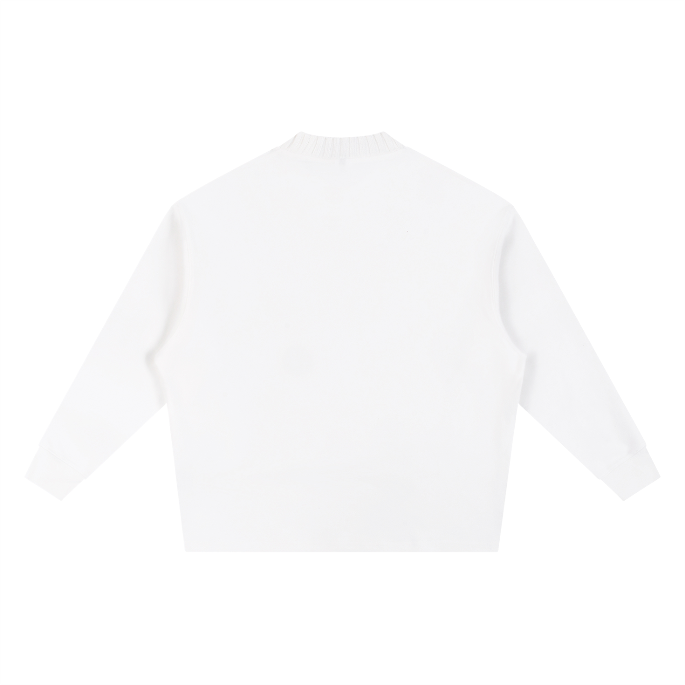 GALLO JEAN | Knit Cotton Blend Round Neck Oversized Sweatshirt