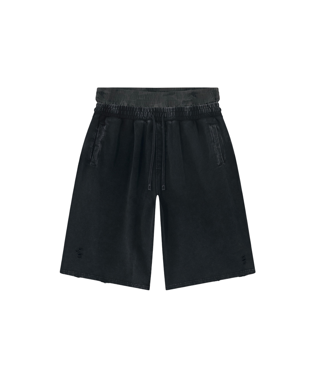 Gallo Jean | Distressed Double Waisted Shorts