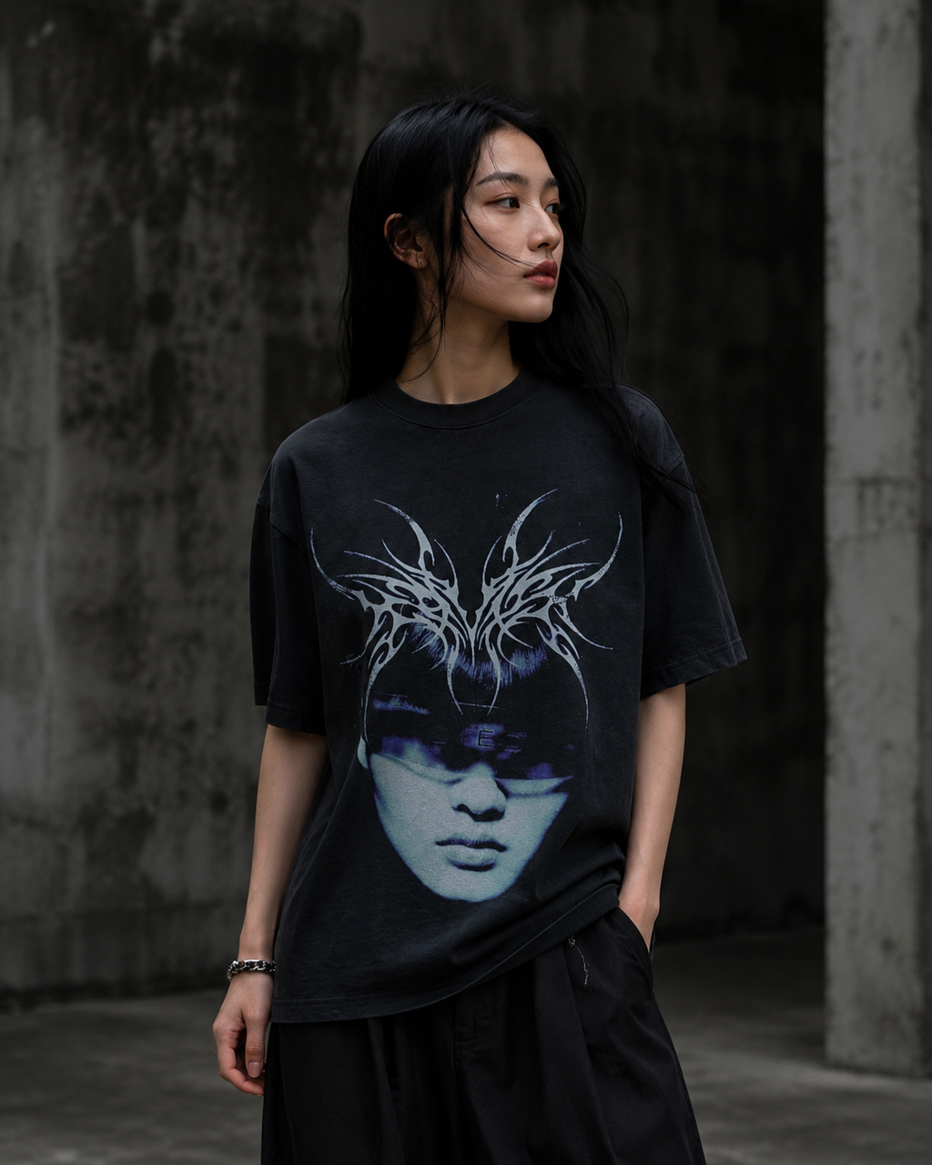Arnuki | Kryptic Myst Garment Dyed Cotton T-Shirt