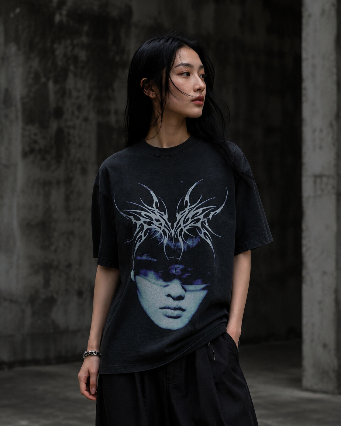 Arnuki | Kryptic Myst Garment Dyed Cotton T-Shirt