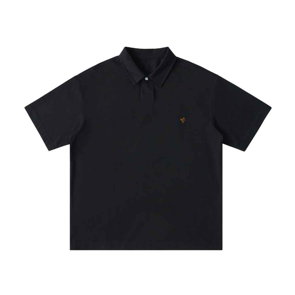 Cotton Polo T-shirt | Orange Yu Mai Logo