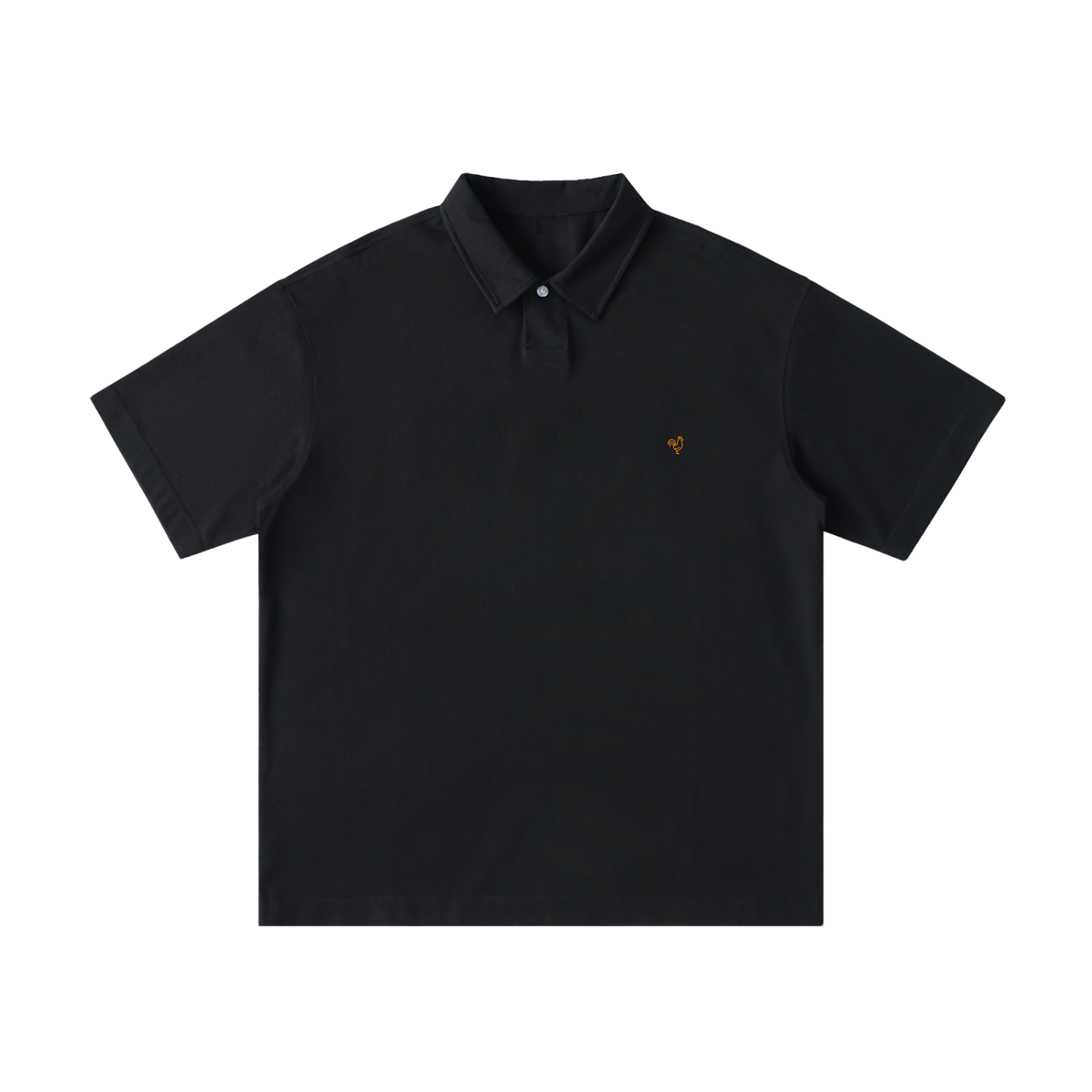 Cotton Polo T-shirt | Orange Yu Mai Logo