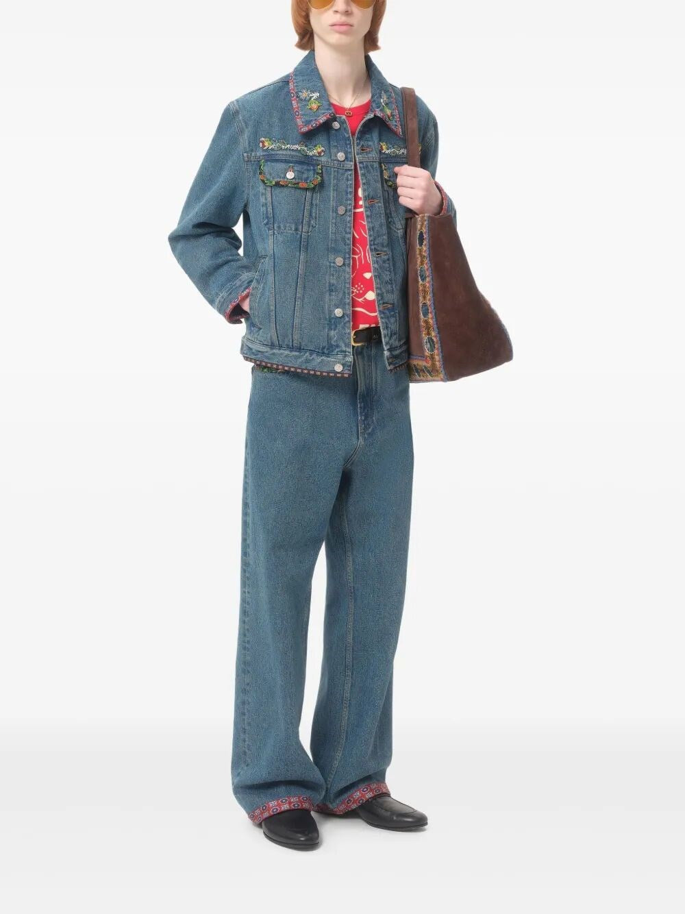 Valentino Garavani | Men's Embroidered Denim Jacket