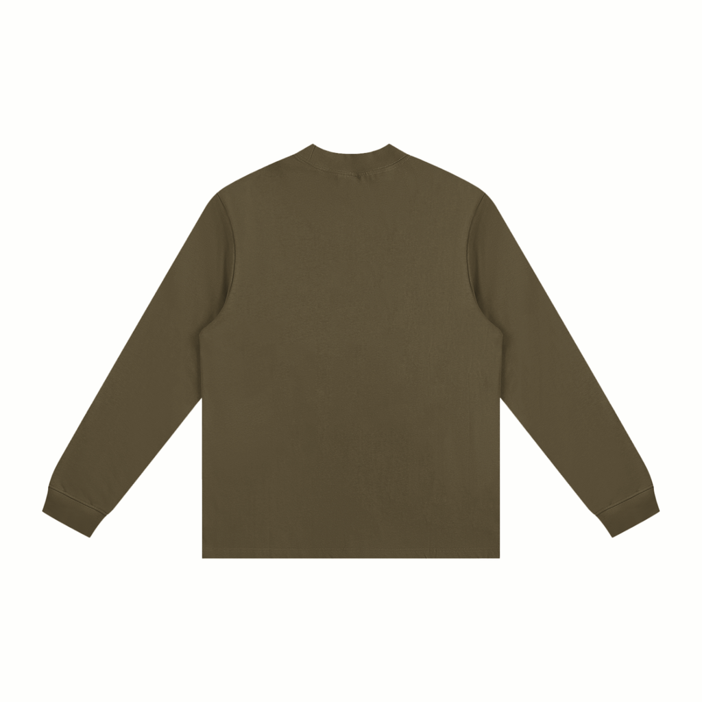 Cotton Sweatshirt | Plain Mock Neck