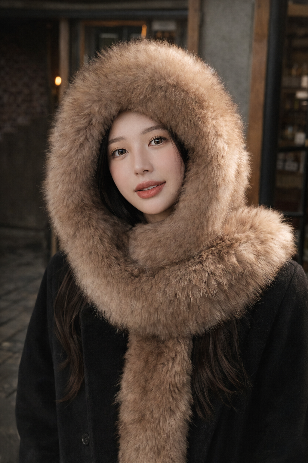 FIRELADY FUR | Women's Fox Fur Hat Scarf