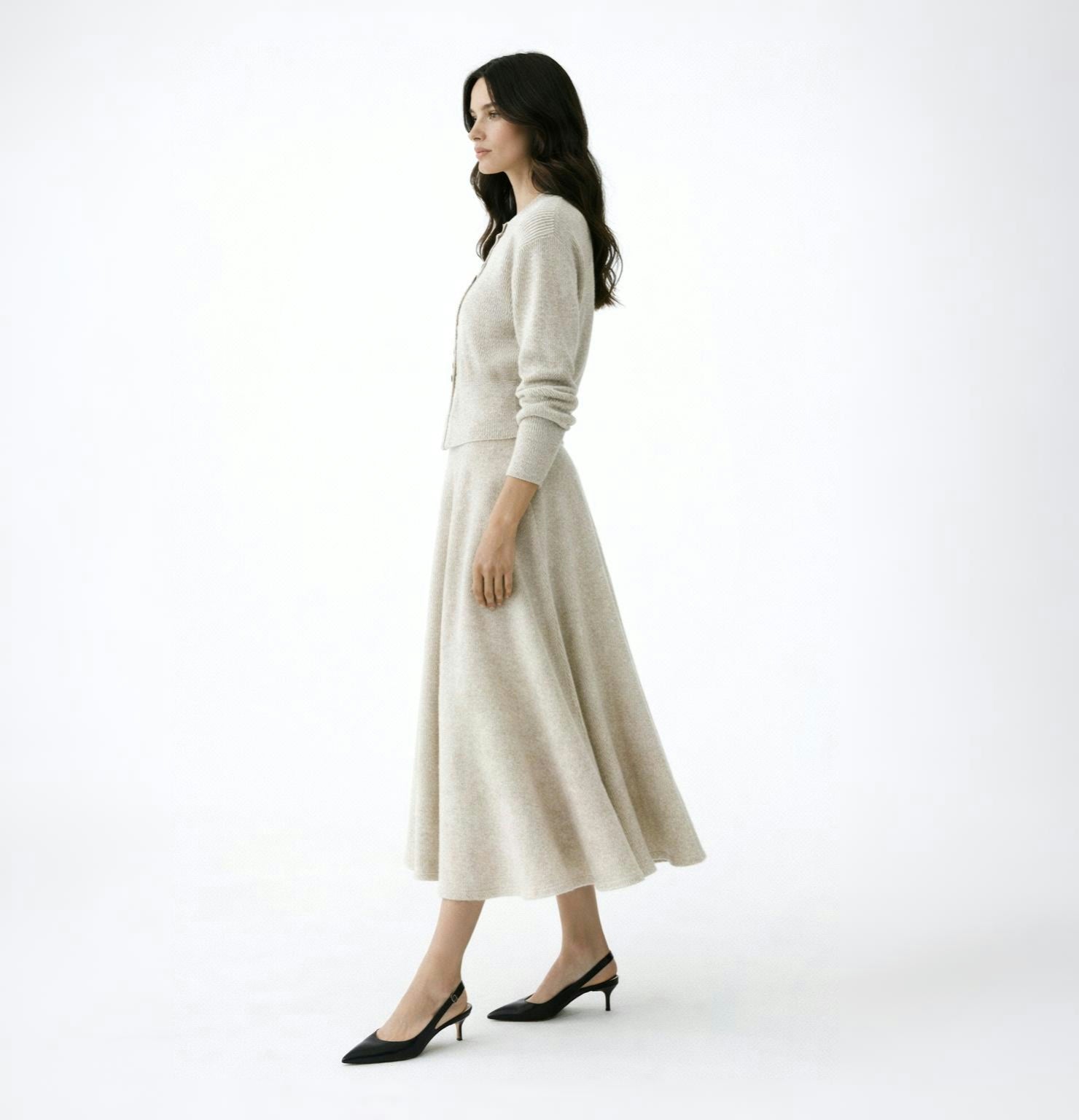 Fleur de Lys | Women's Alpaca Wool Sweater & Skirt Set