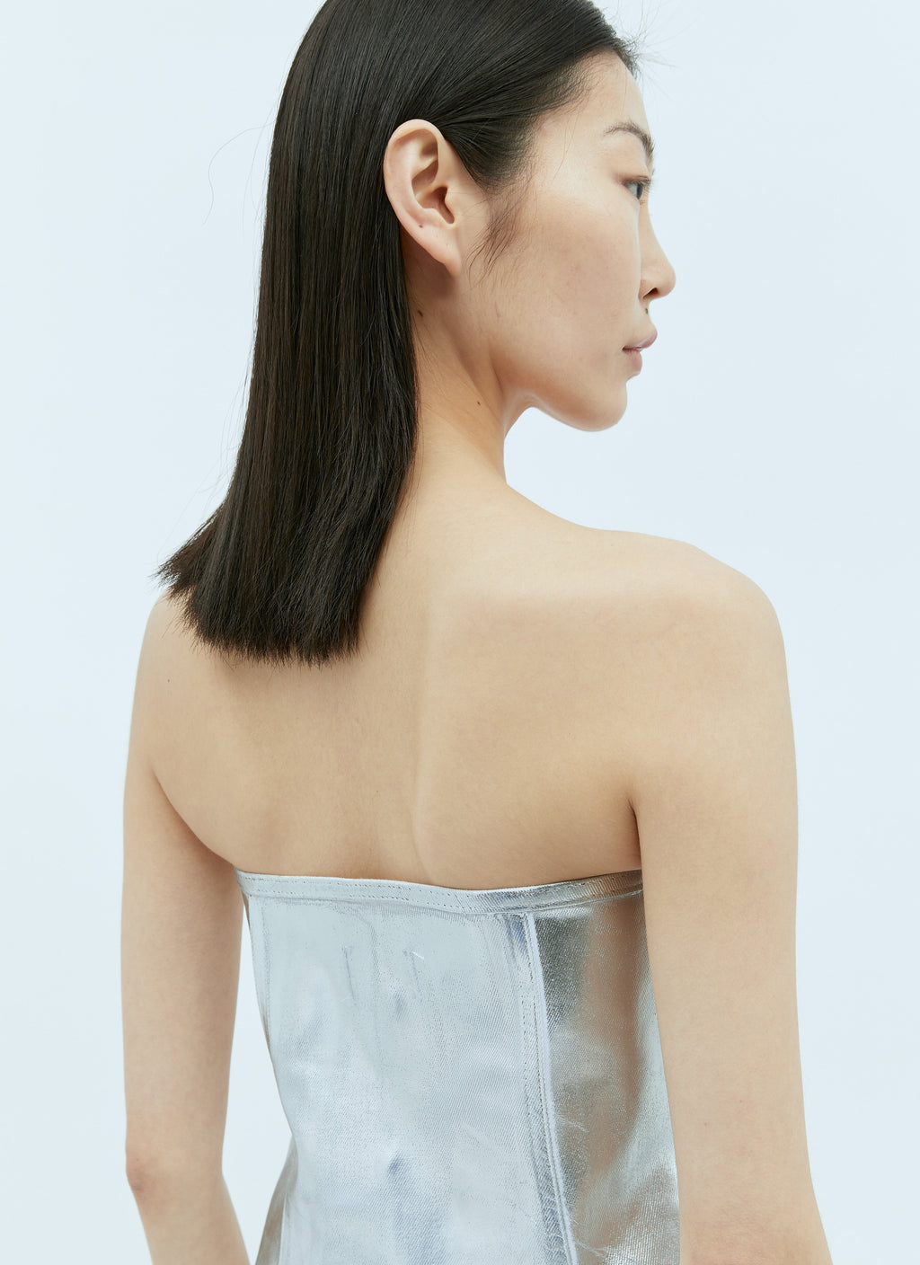 GANNI | Women's Foil Denim Corsage