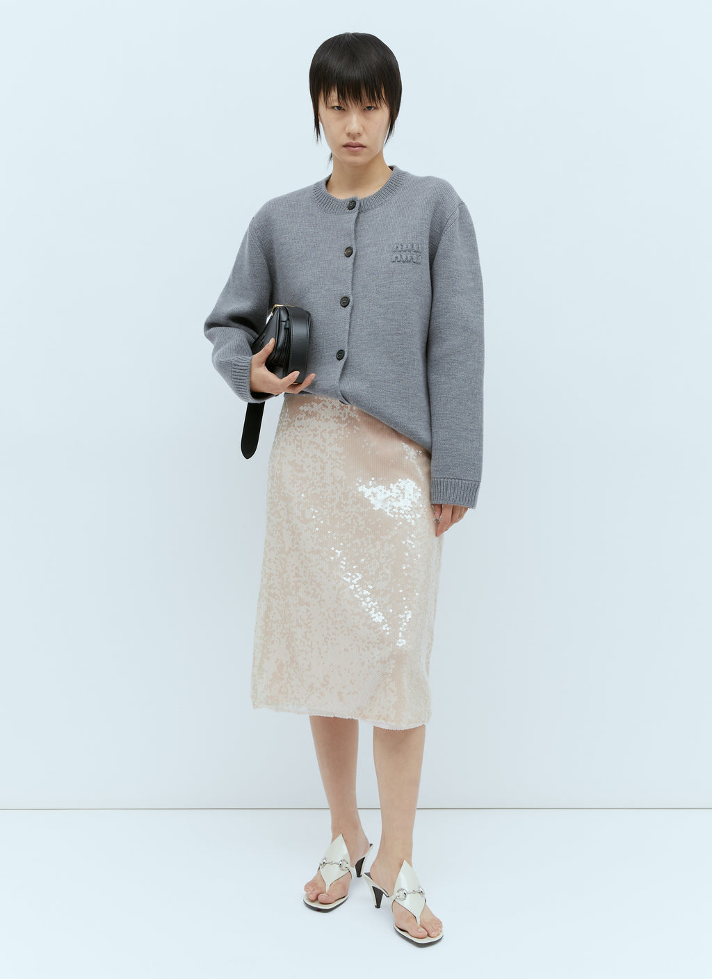 Gucci | Women's Sequin-Embroidered Tulle Skirt