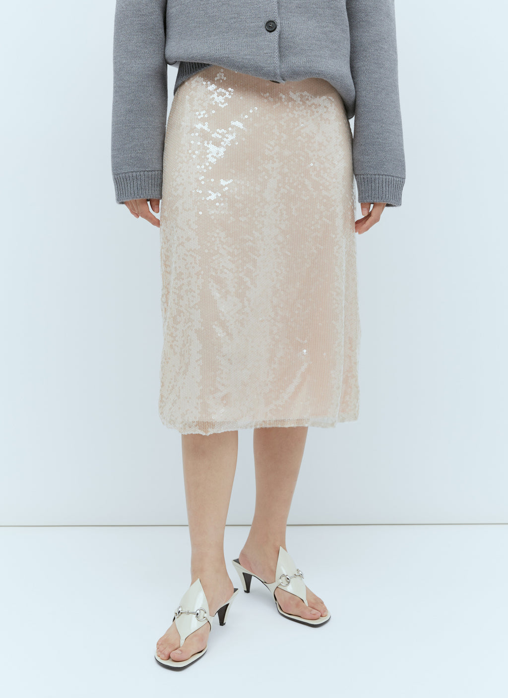 Gucci | Women's Sequin-Embroidered Tulle Skirt