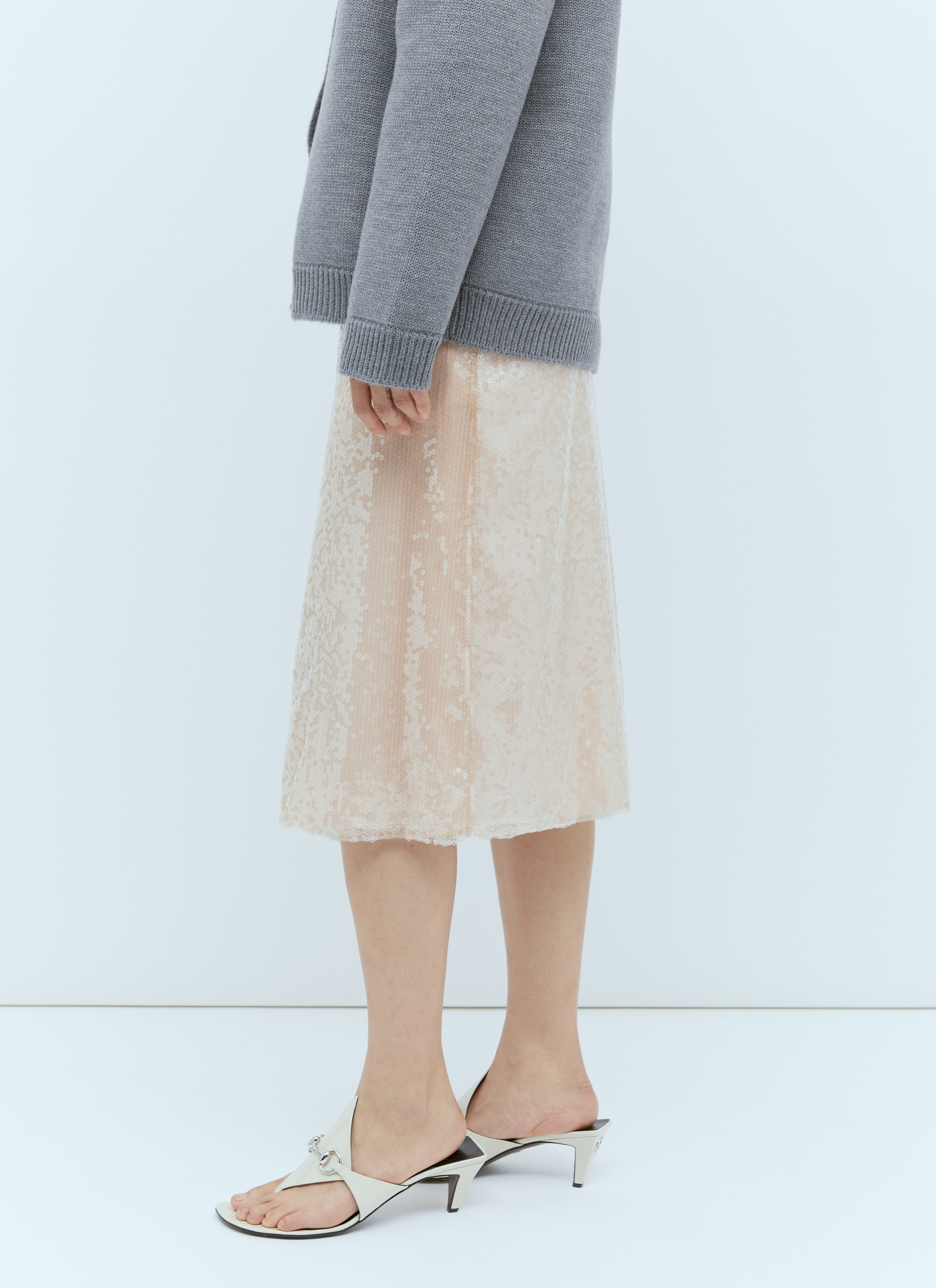Gucci | Women's Sequin-Embroidered Tulle Skirt