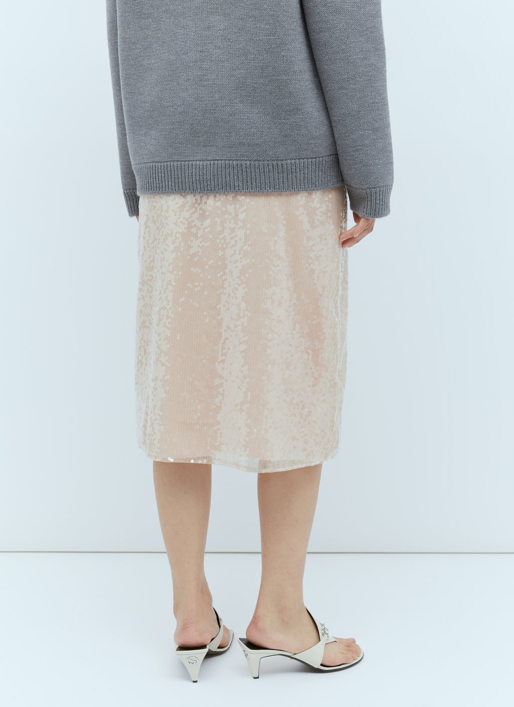 Gucci | Women's Sequin-Embroidered Tulle Skirt