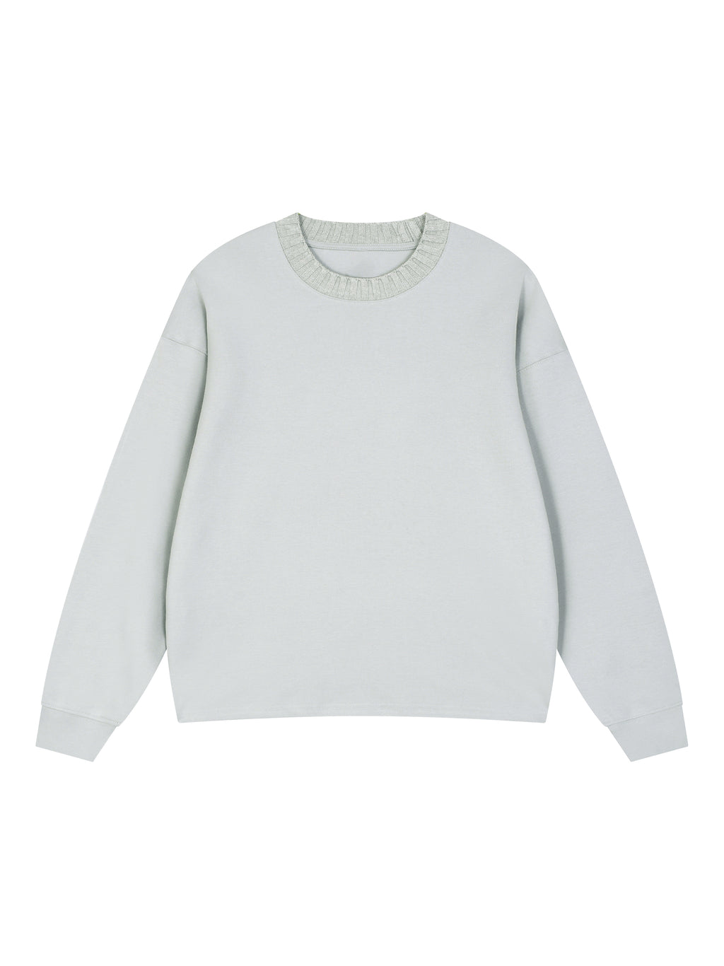GALLO JEAN | Knit Cotton Blend Round Neck Oversized Sweatshirt
