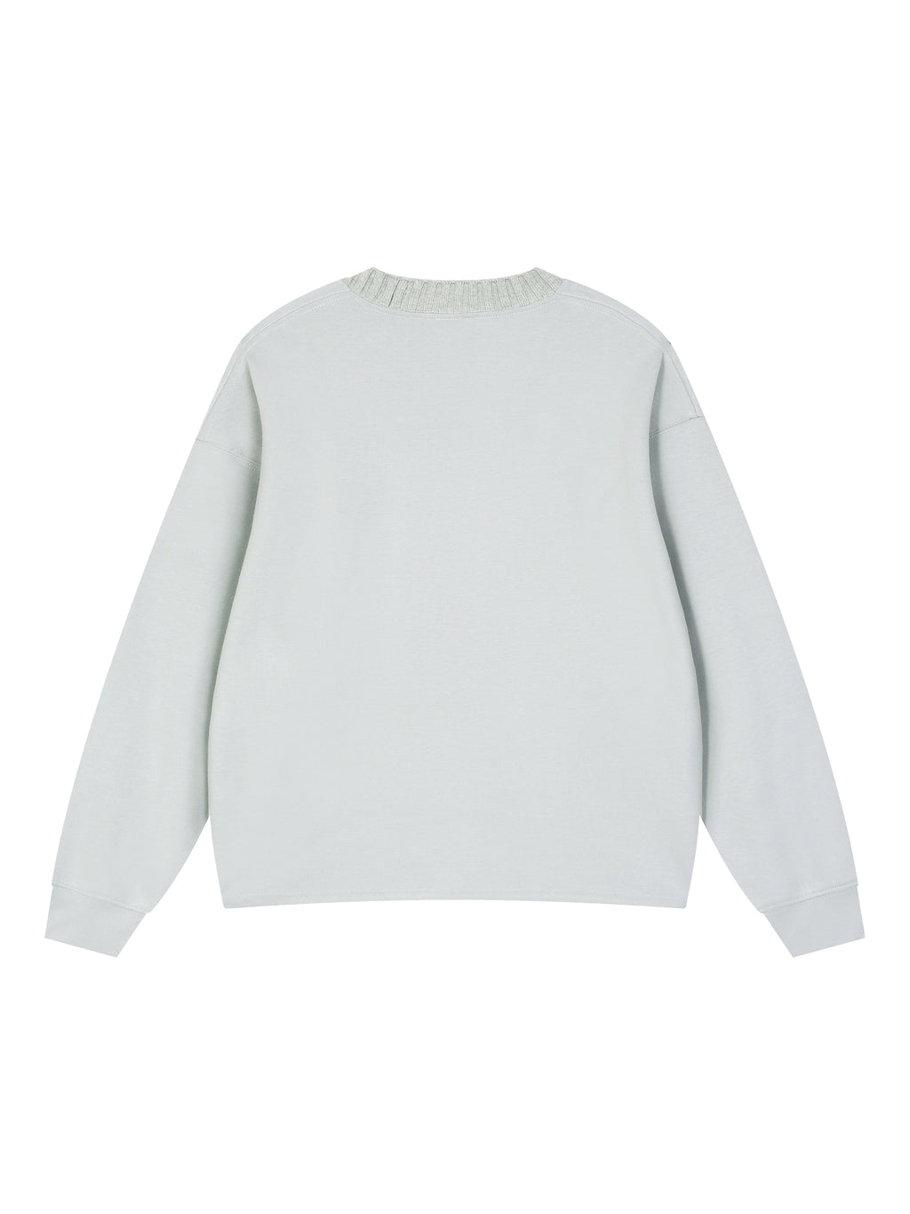 GALLO JEAN | Knit Cotton Blend Round Neck Oversized Sweatshirt