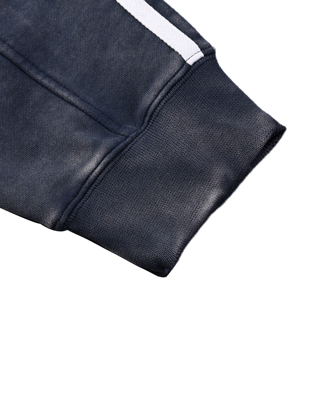 GALLO JEAN | Snow Washed Contrast Tape Cotton Sweatshirt