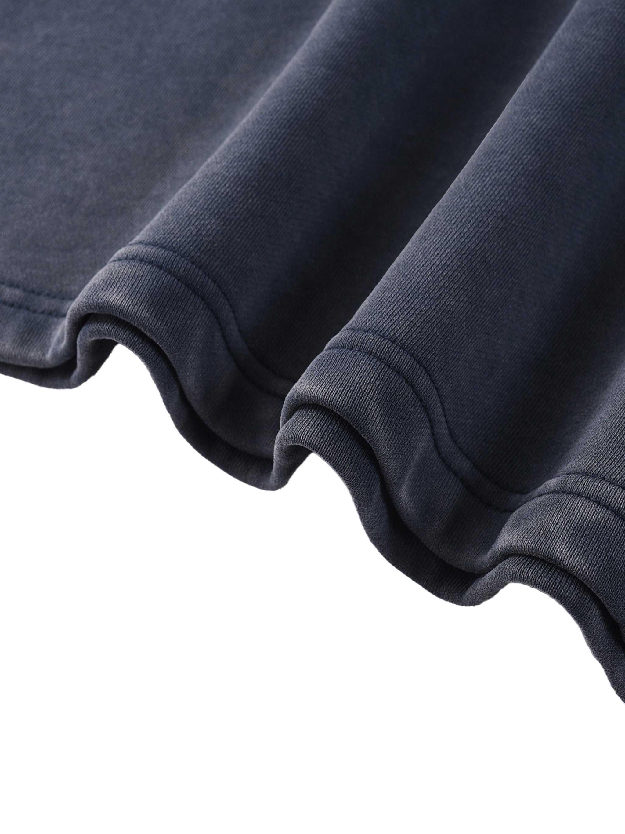 GALLO JEAN | Snow Washed Contrast Tape Cotton Sweatshirt