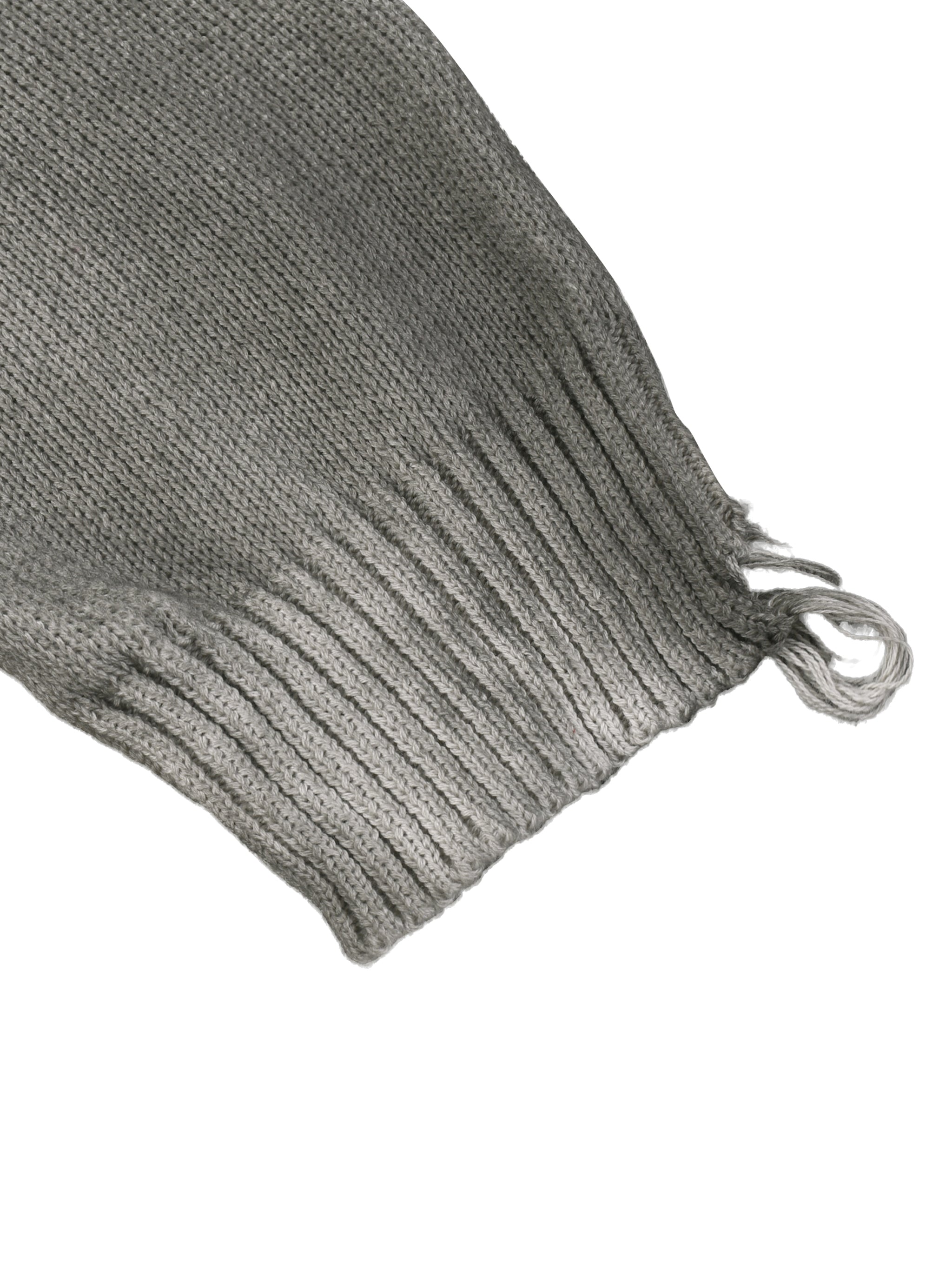 GALLO JEAN | Distressed Ripped & Faded Cotton Crewneck Sweater