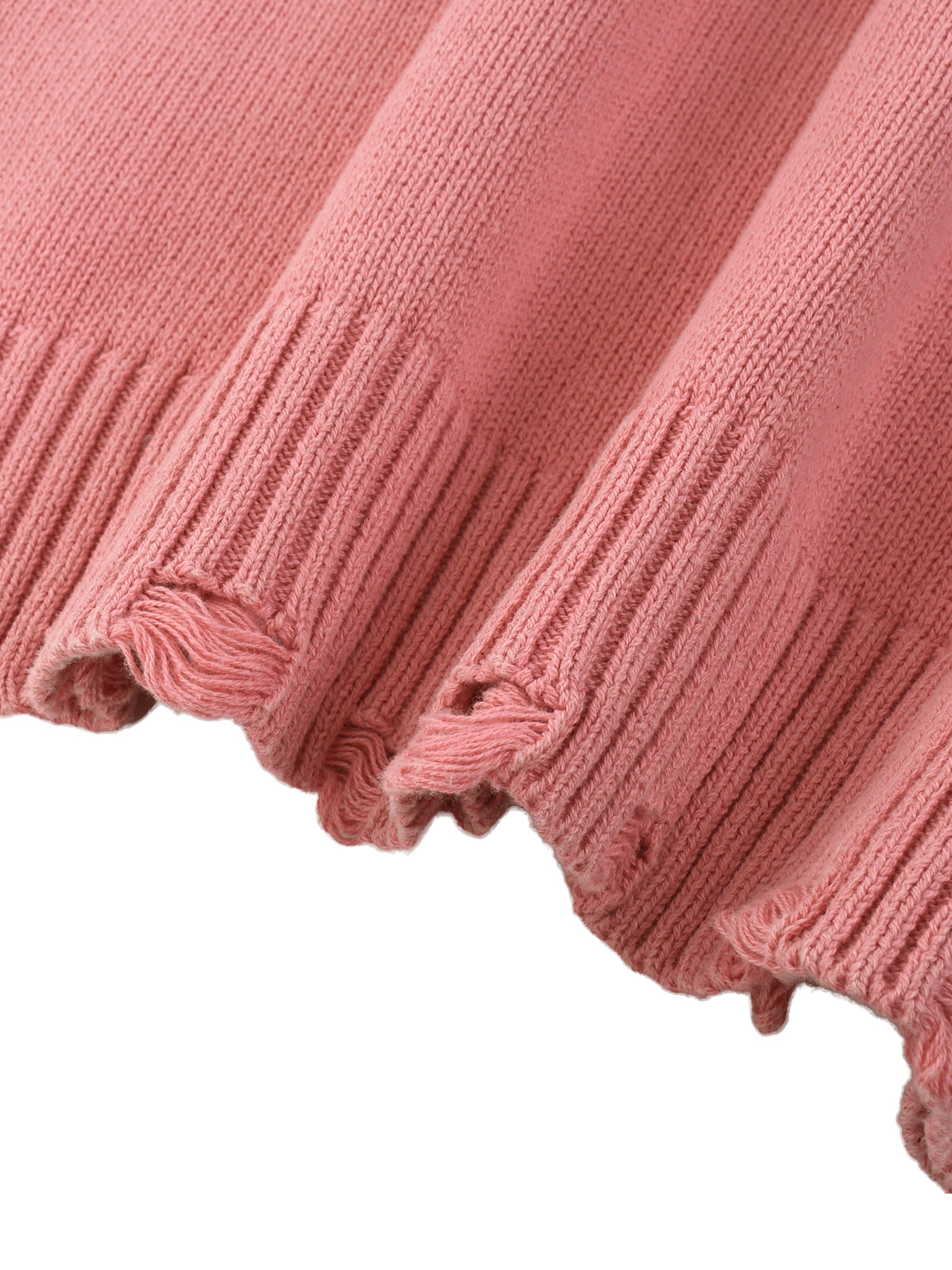 GALLO JEAN | Vintage Washed Frayed Sweater