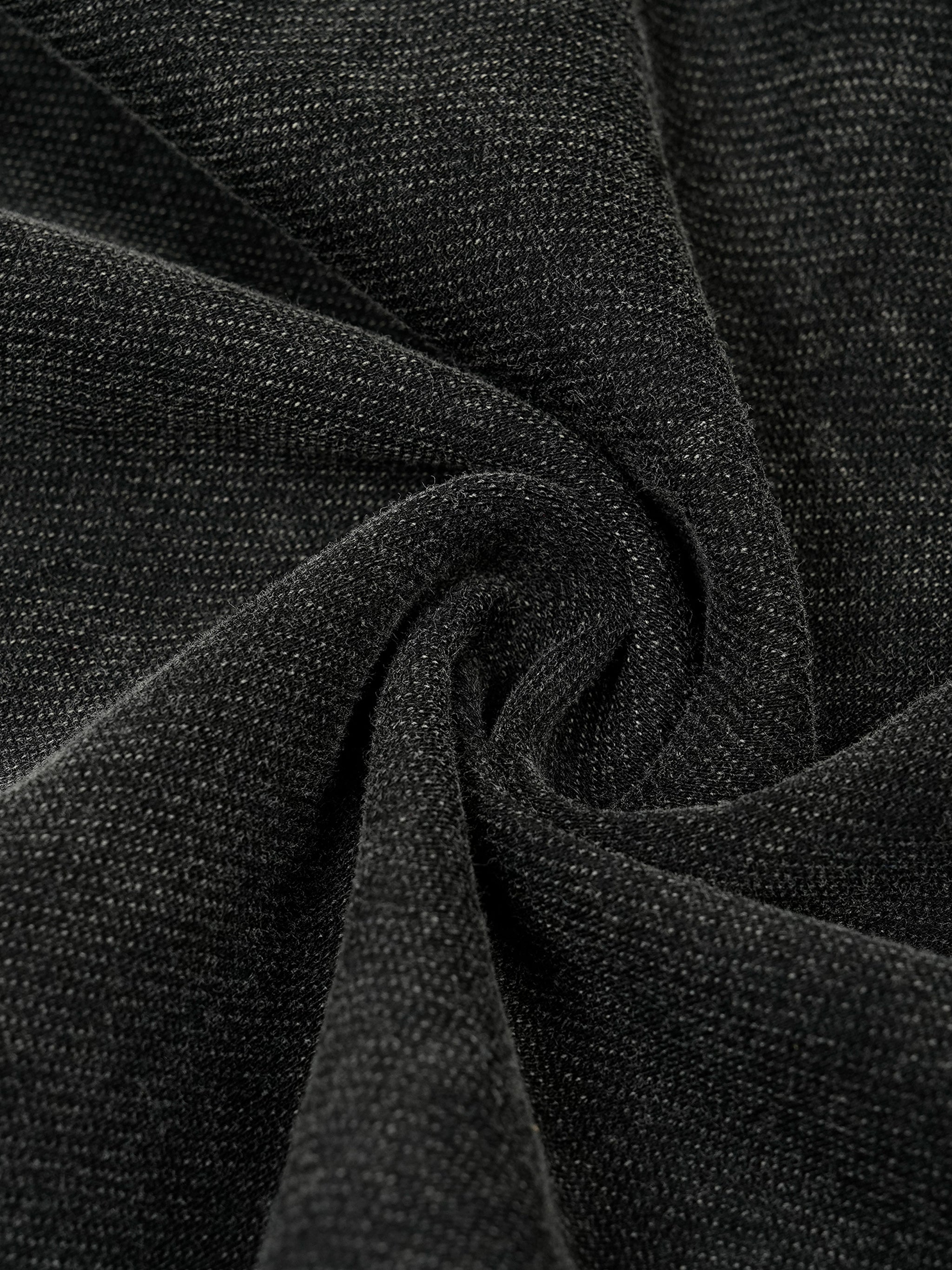 GALLO JEAN | Black Snow Wash Drawstring Cotton Pants