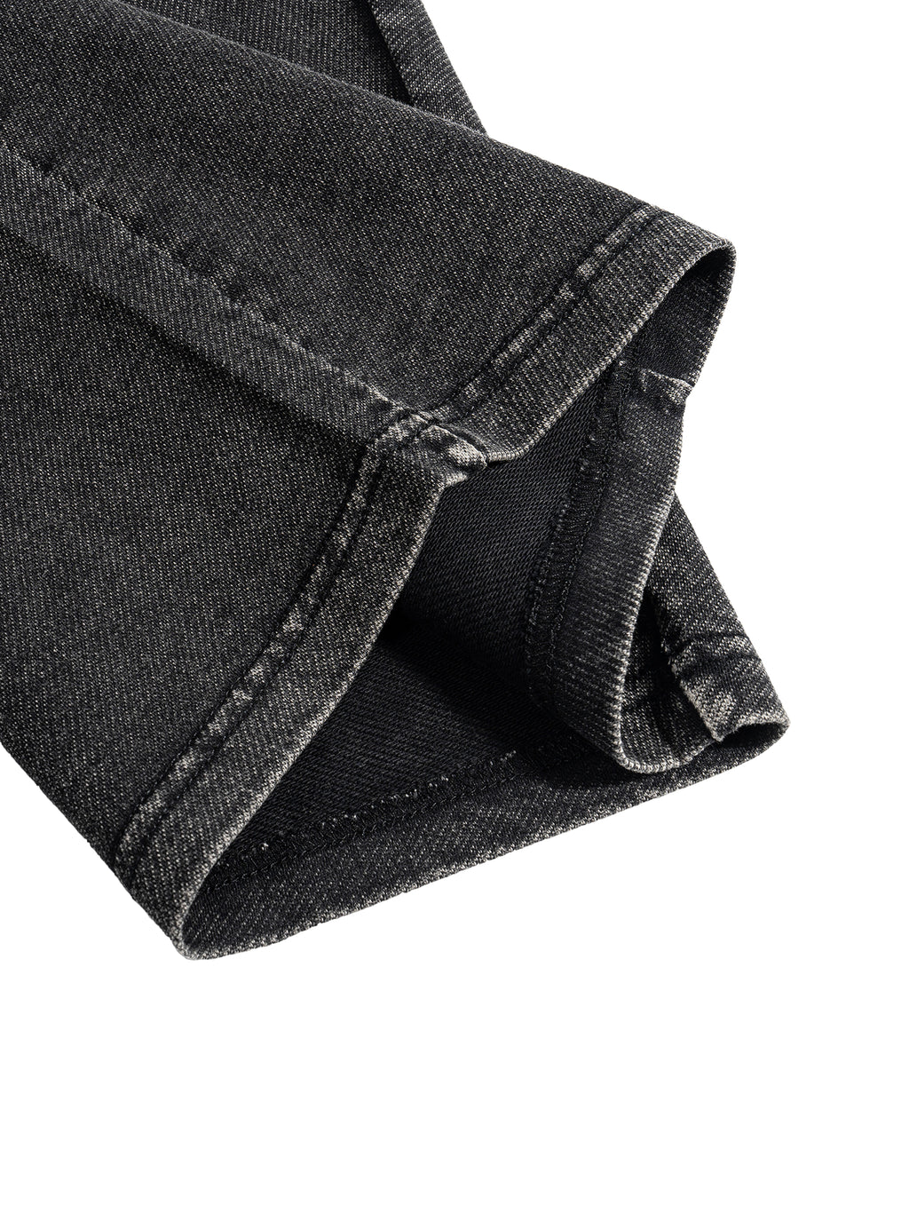 GALLO JEAN | Black Snow Wash Drawstring Cotton Pants