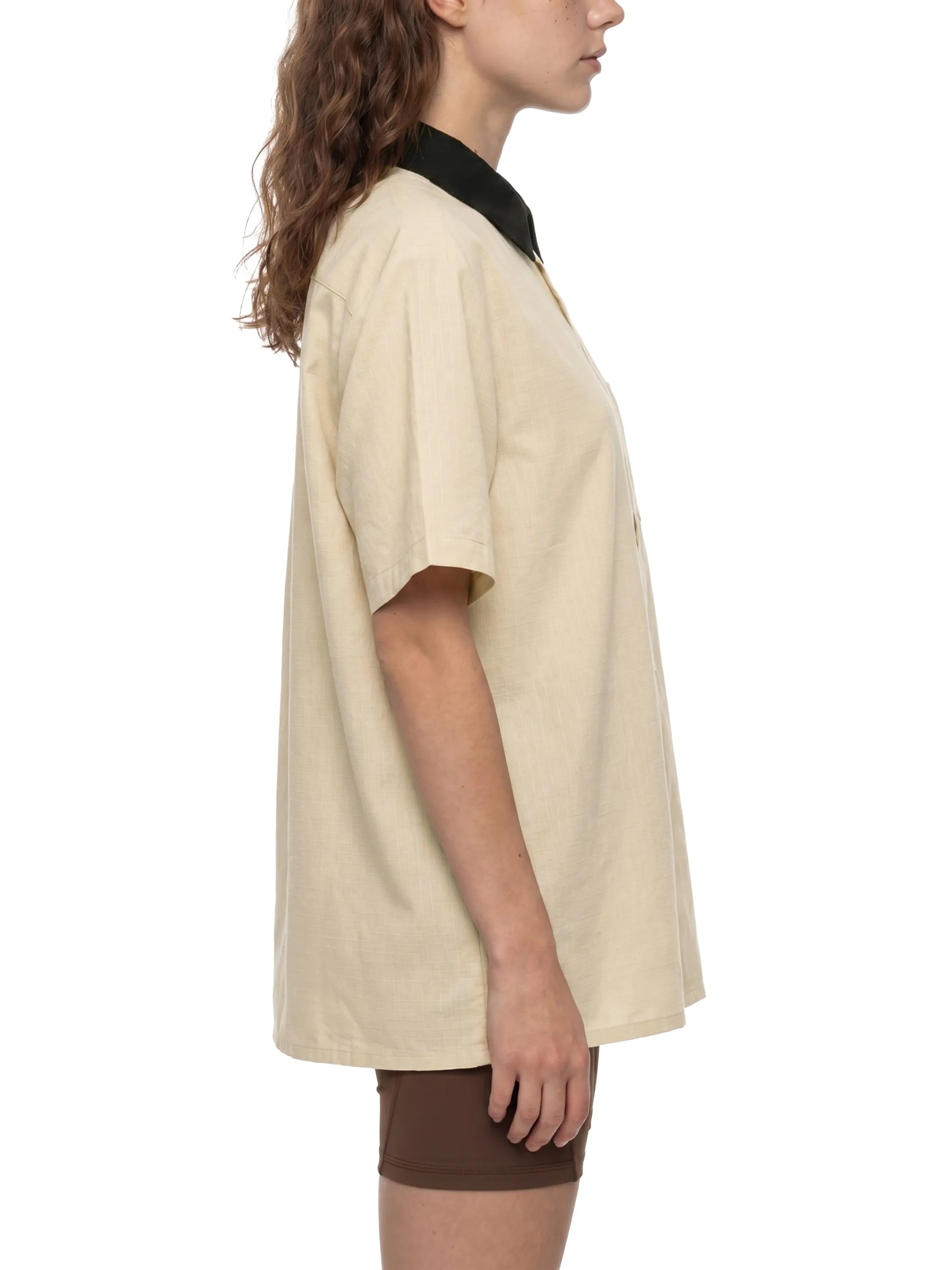 Gallo Jean | Color Block Button Down T-Shirt
