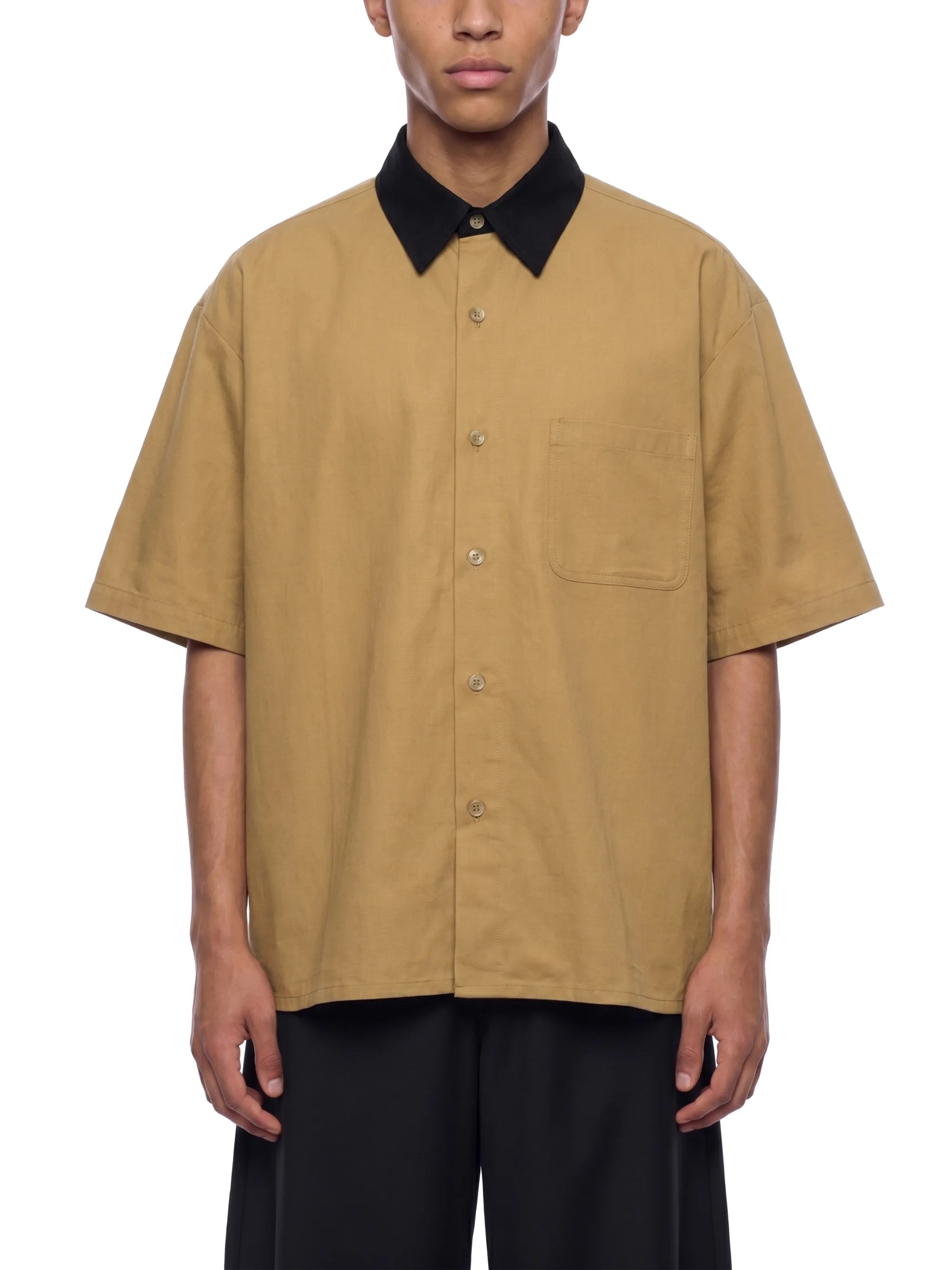 Gallo Jean | Color Block Button Down T-Shirt