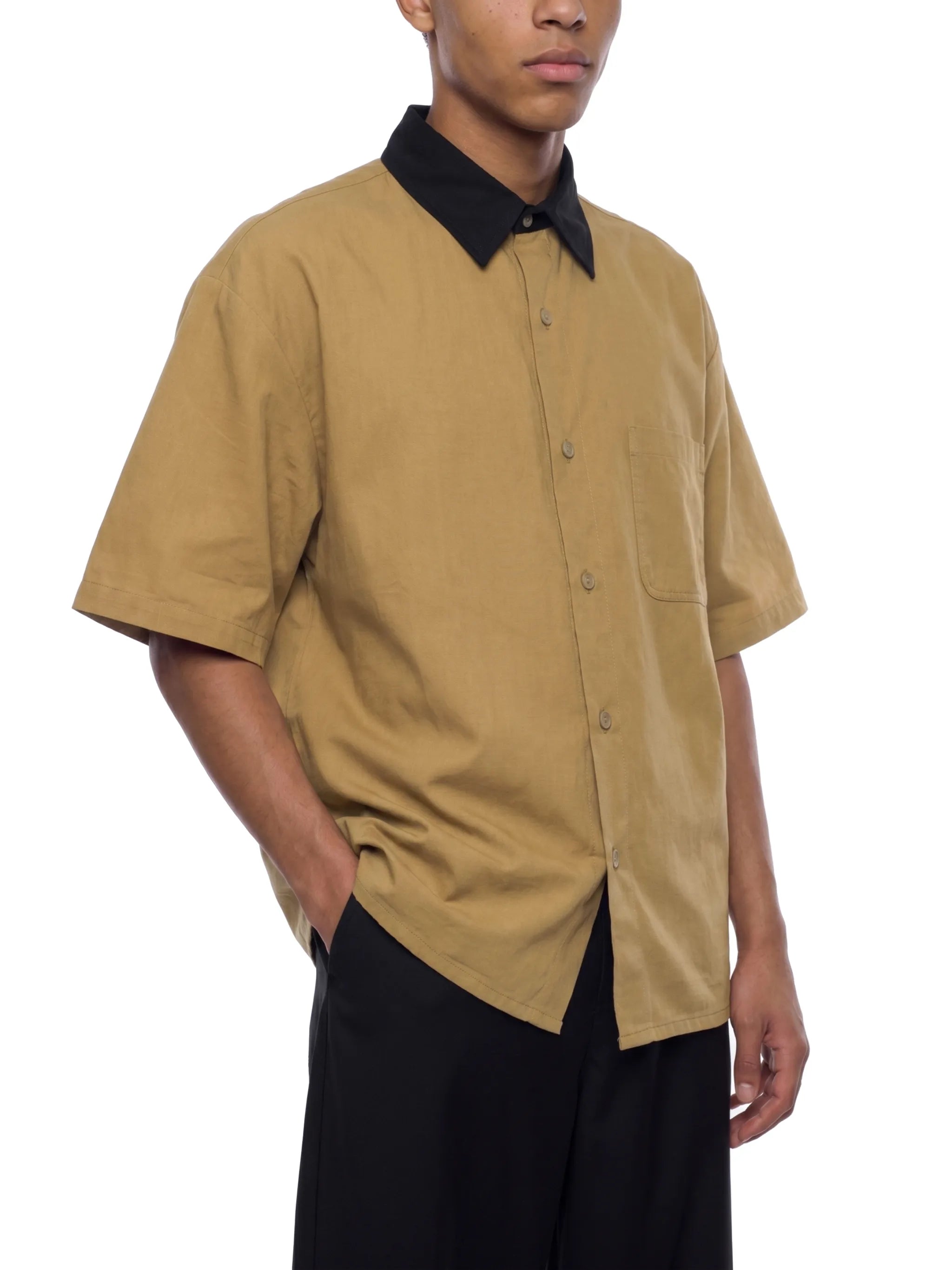 Gallo Jean | Color Block Button Down T-Shirt