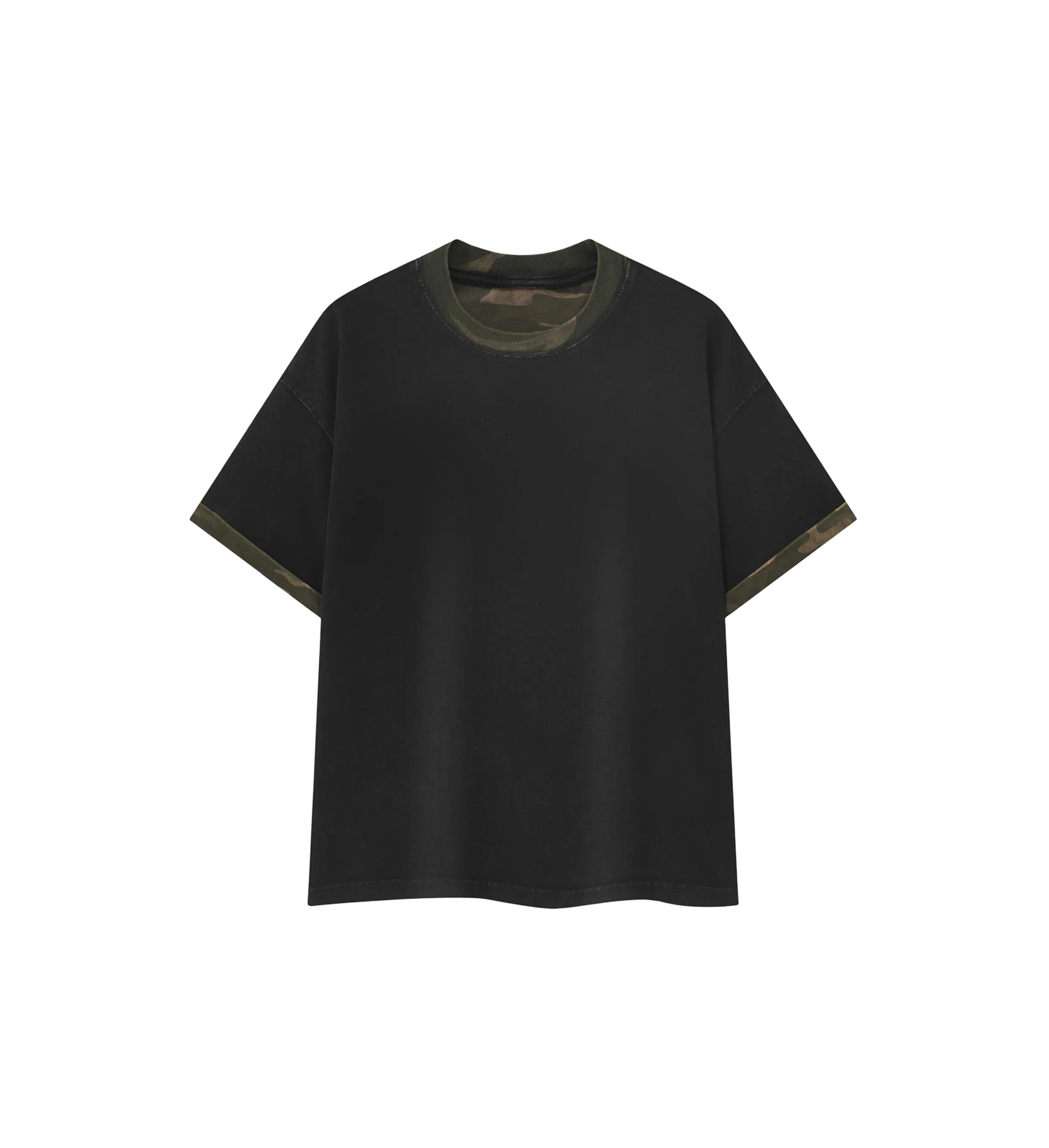 Gallo Jean | Mineral Washed Boxy Panel T-Shirt