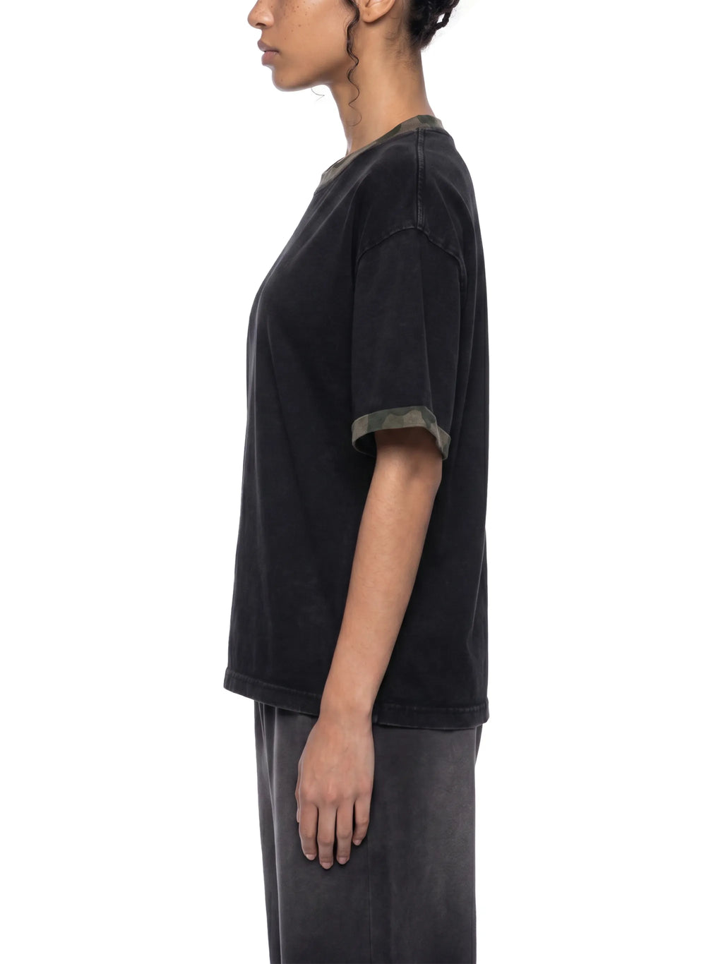 Gallo Jean | Mineral Washed Boxy Panel T-Shirt