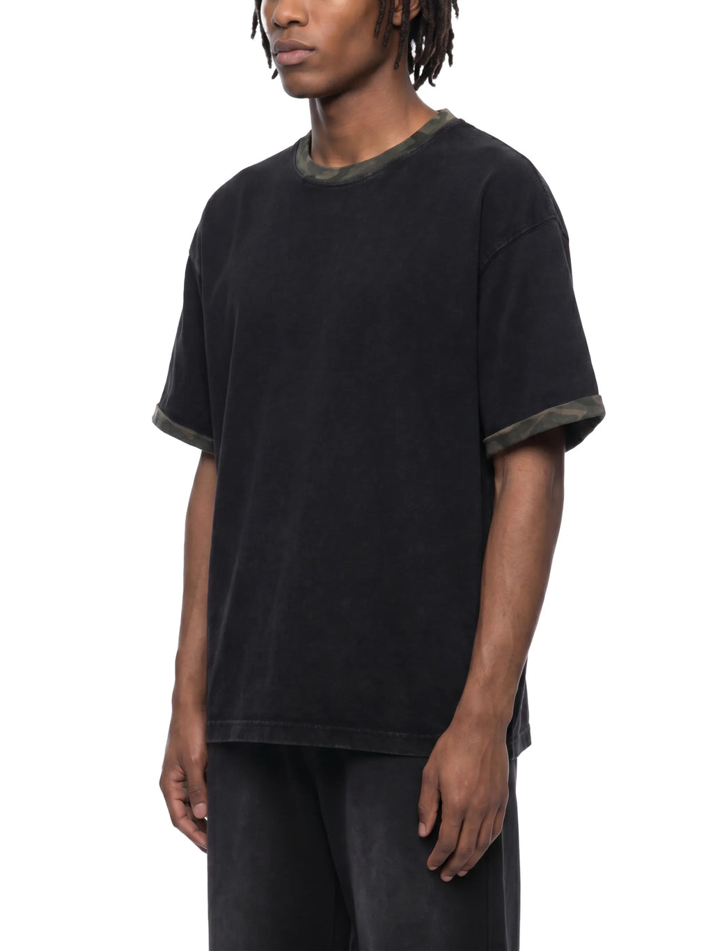 Gallo Jean | Mineral Washed Boxy Panel T-Shirt