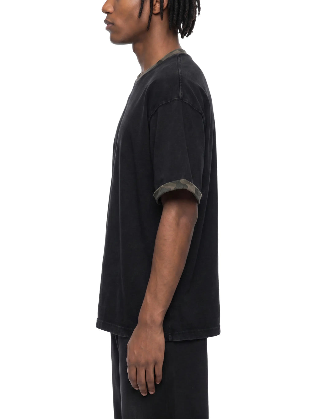 Gallo Jean | Mineral Washed Boxy Panel T-Shirt