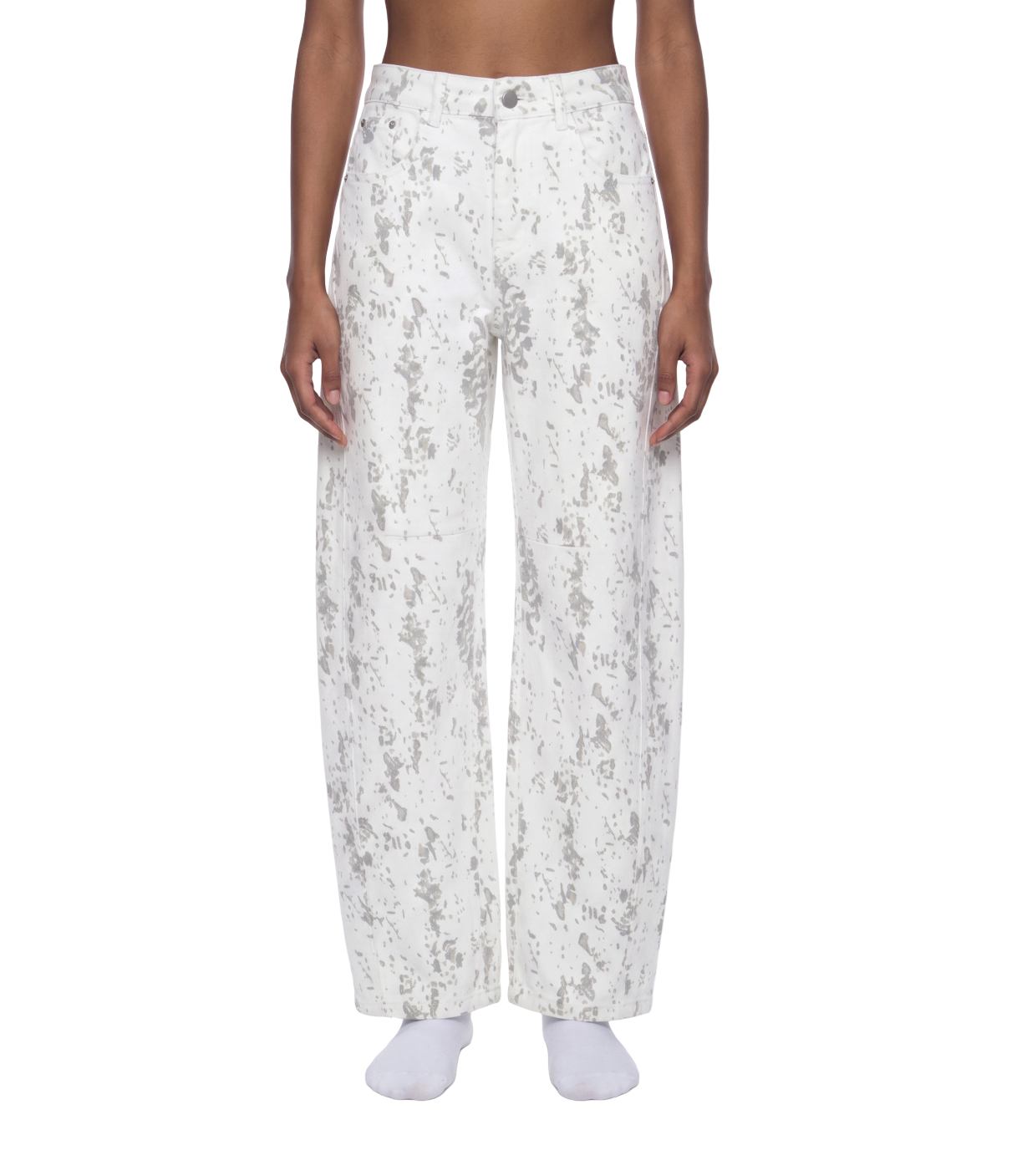 Gallo Jean | Women's Splatter Barrel Leg Jeans