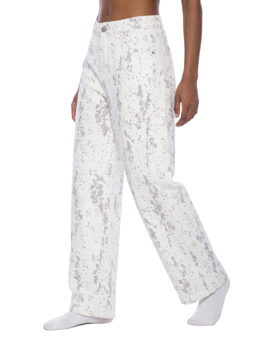 Gallo Jean | Women's Splatter Barrel Leg Jeans