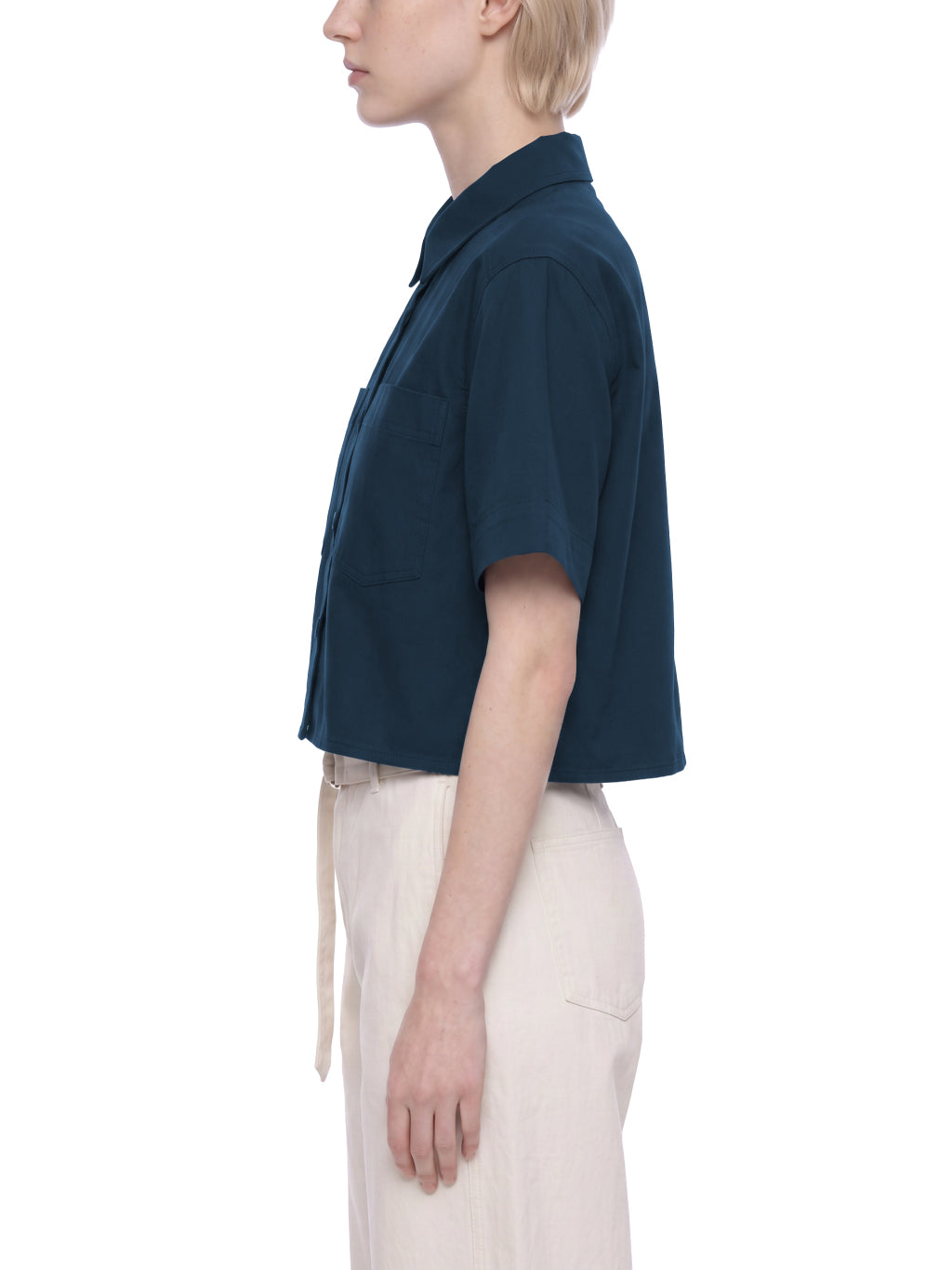 Gallo Jean | Women’s Cropped Cotton Short Sleeve Shirt