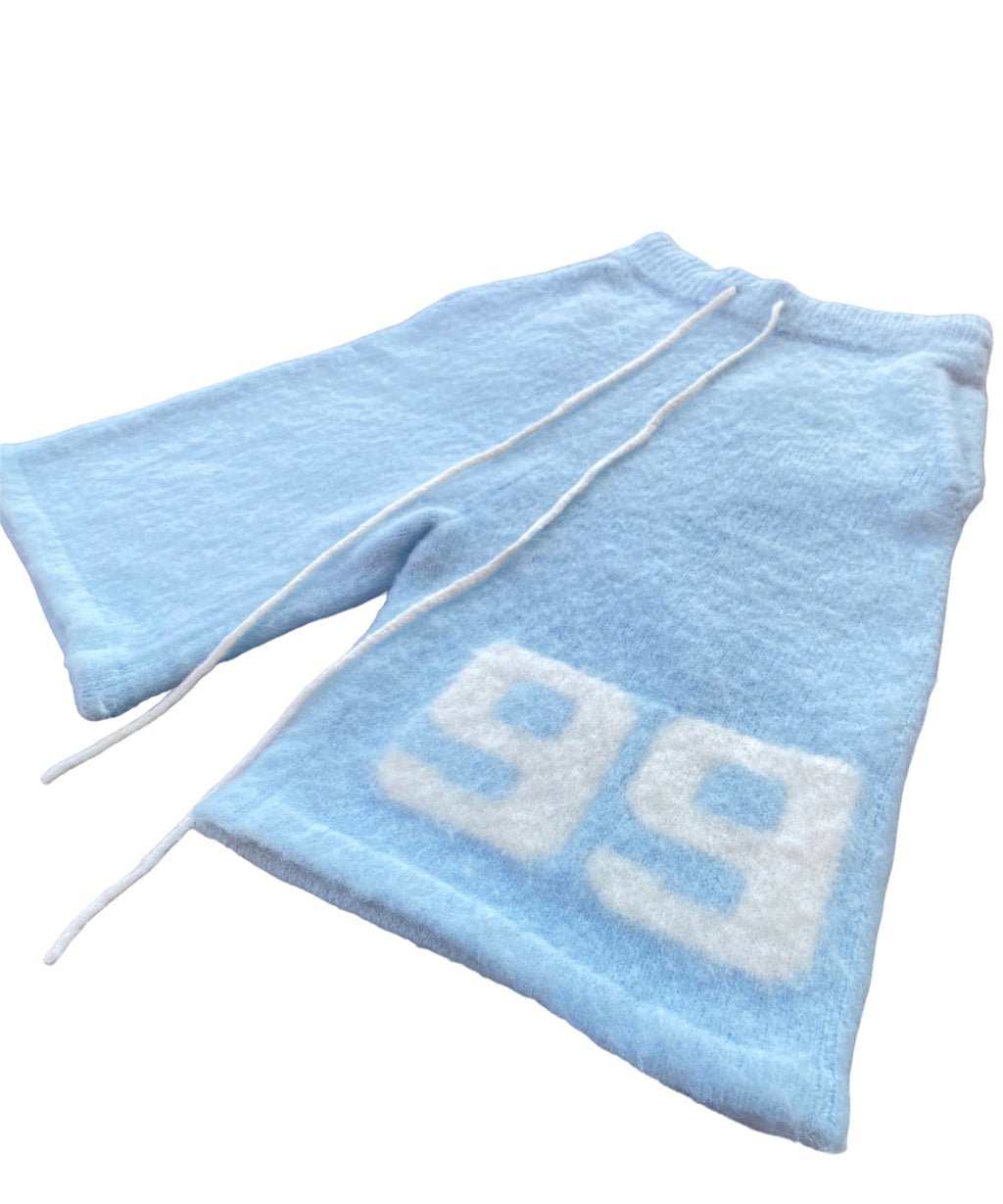 BRAINWASHED | Baby Blue Mohair Shorts